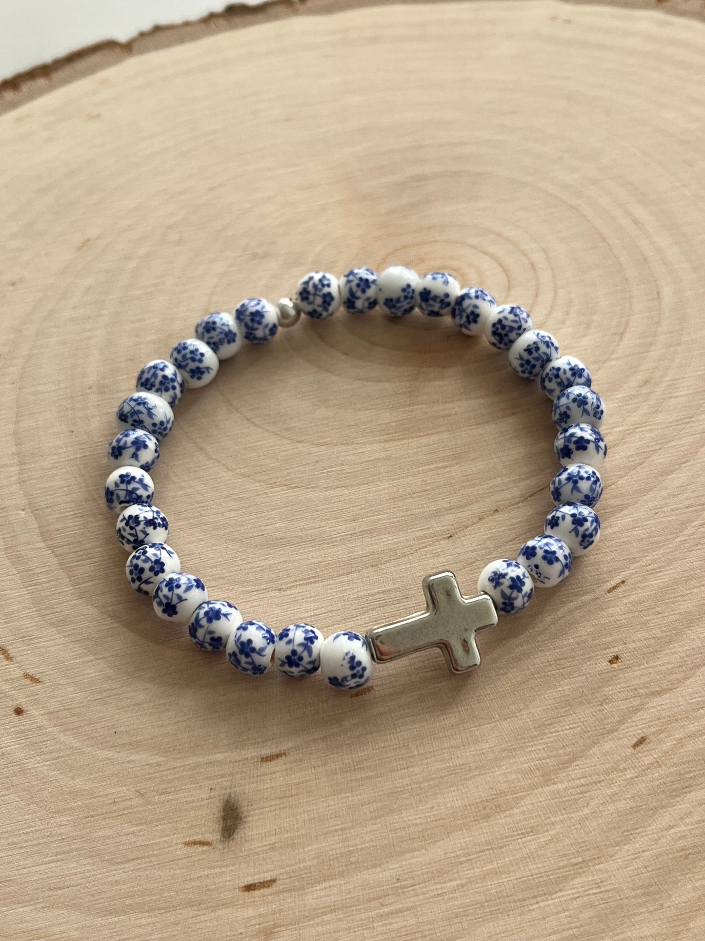 Cross Bead Bracelet Collection - Faith-Inspired Jewelry