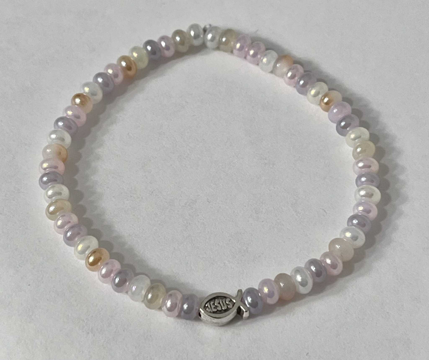 Bead Bracelet with Freshwater Shell & Pearl Beads