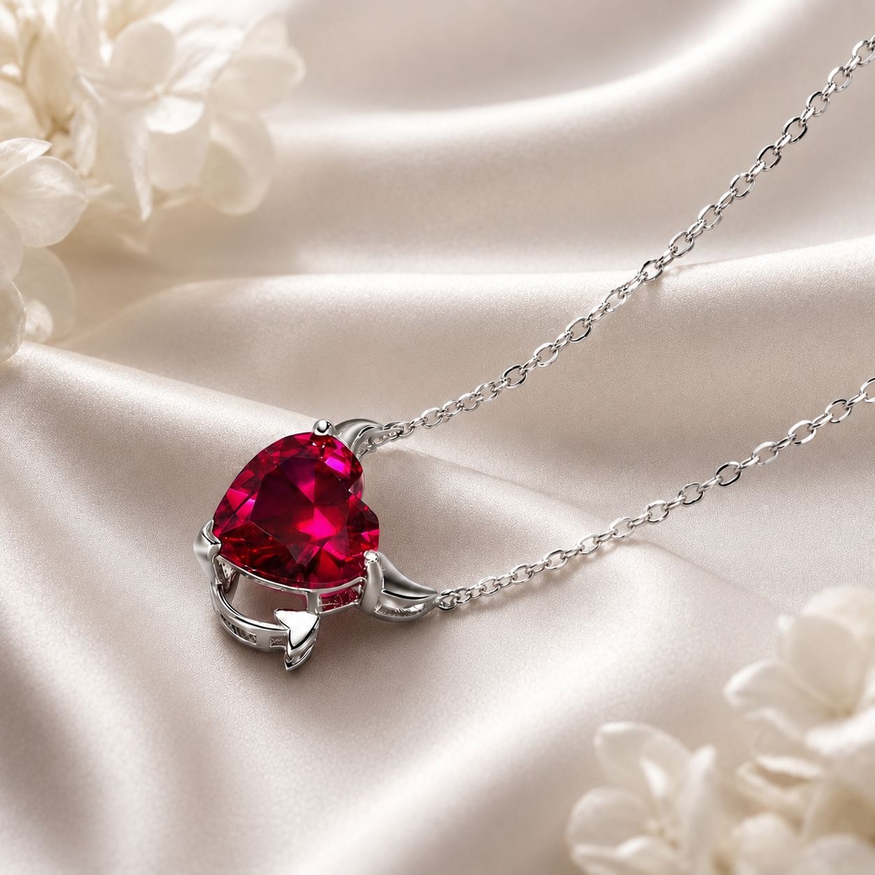 925 Sterling Silver Necklace with 1.5x1.3 cm Pendant for Women