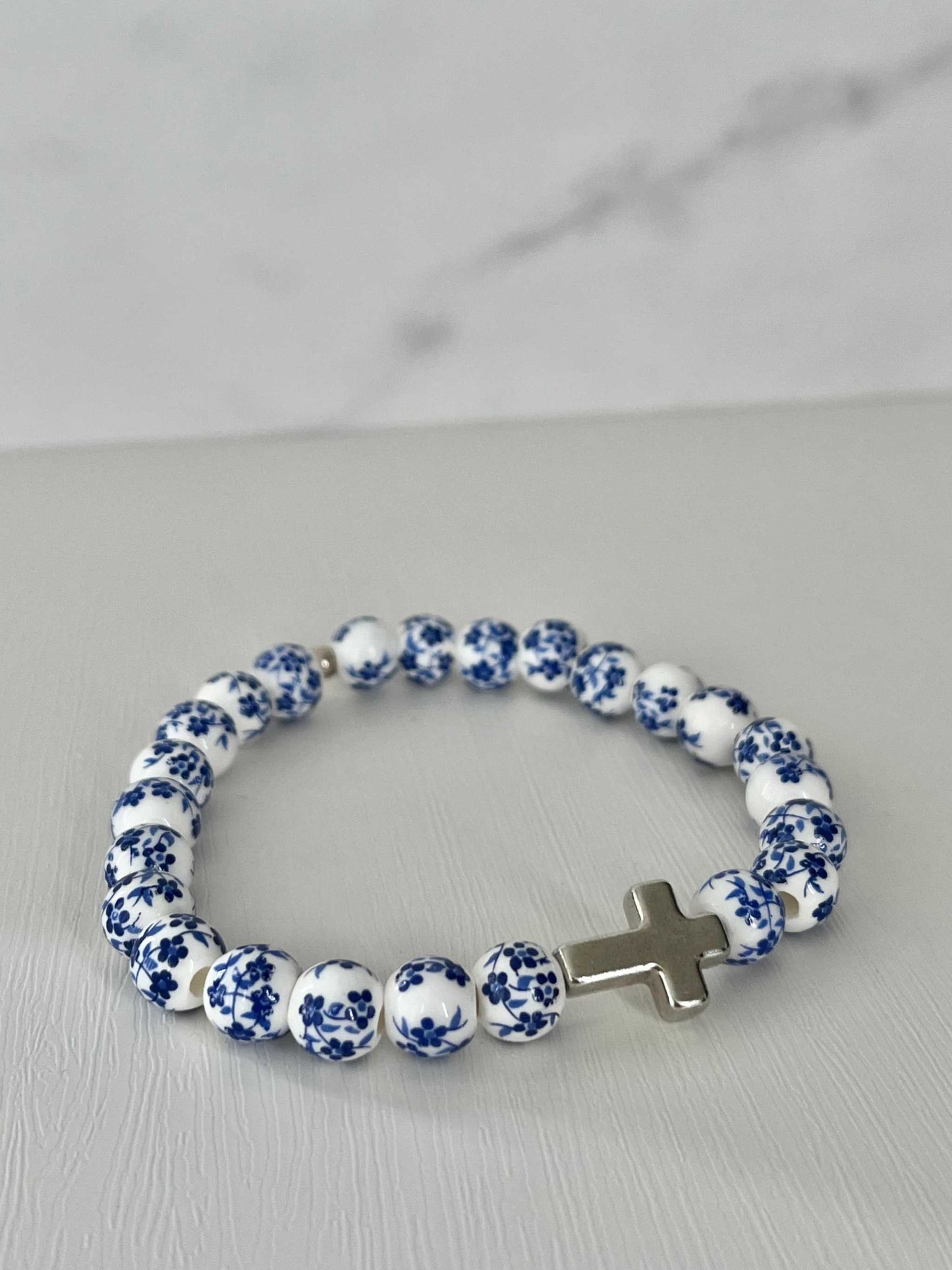 Cross Bead Bracelet Collection - Faith-Inspired Jewelry