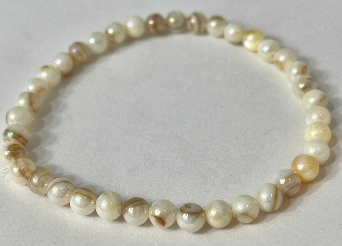 Bead Bracelet with Freshwater Shell & Pearl Beads
