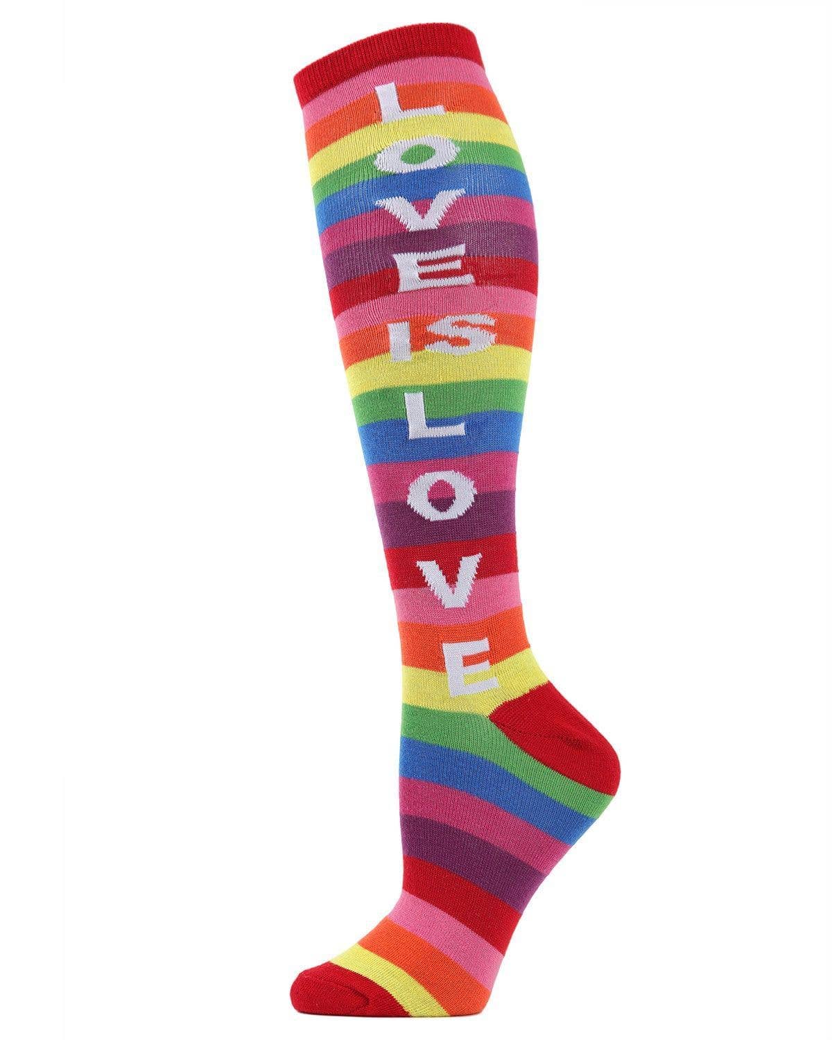 MeMoi Love Is Love Over The Knee Socks