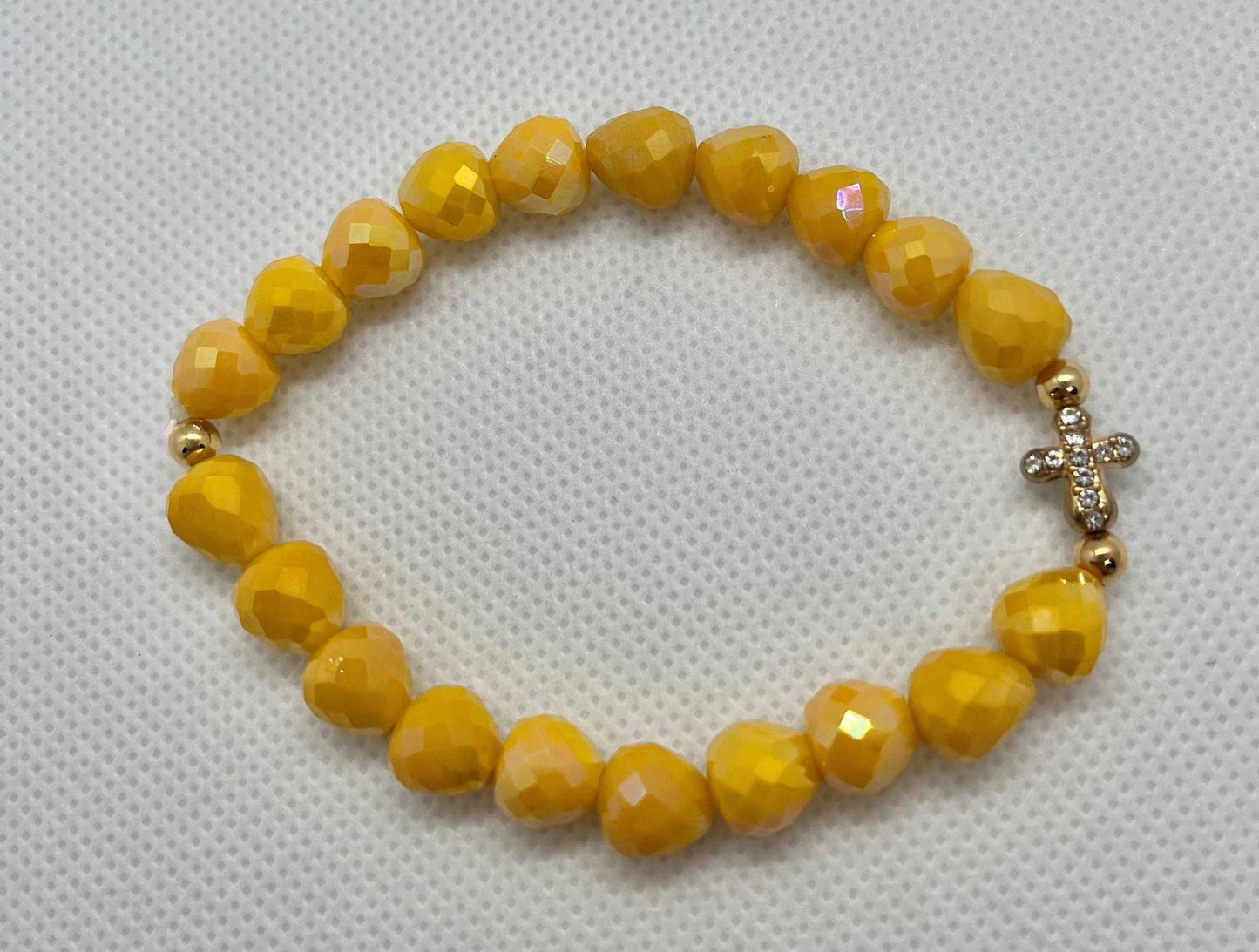 Cross Bead Bracelet Collection - Faith-Inspired Jewelry