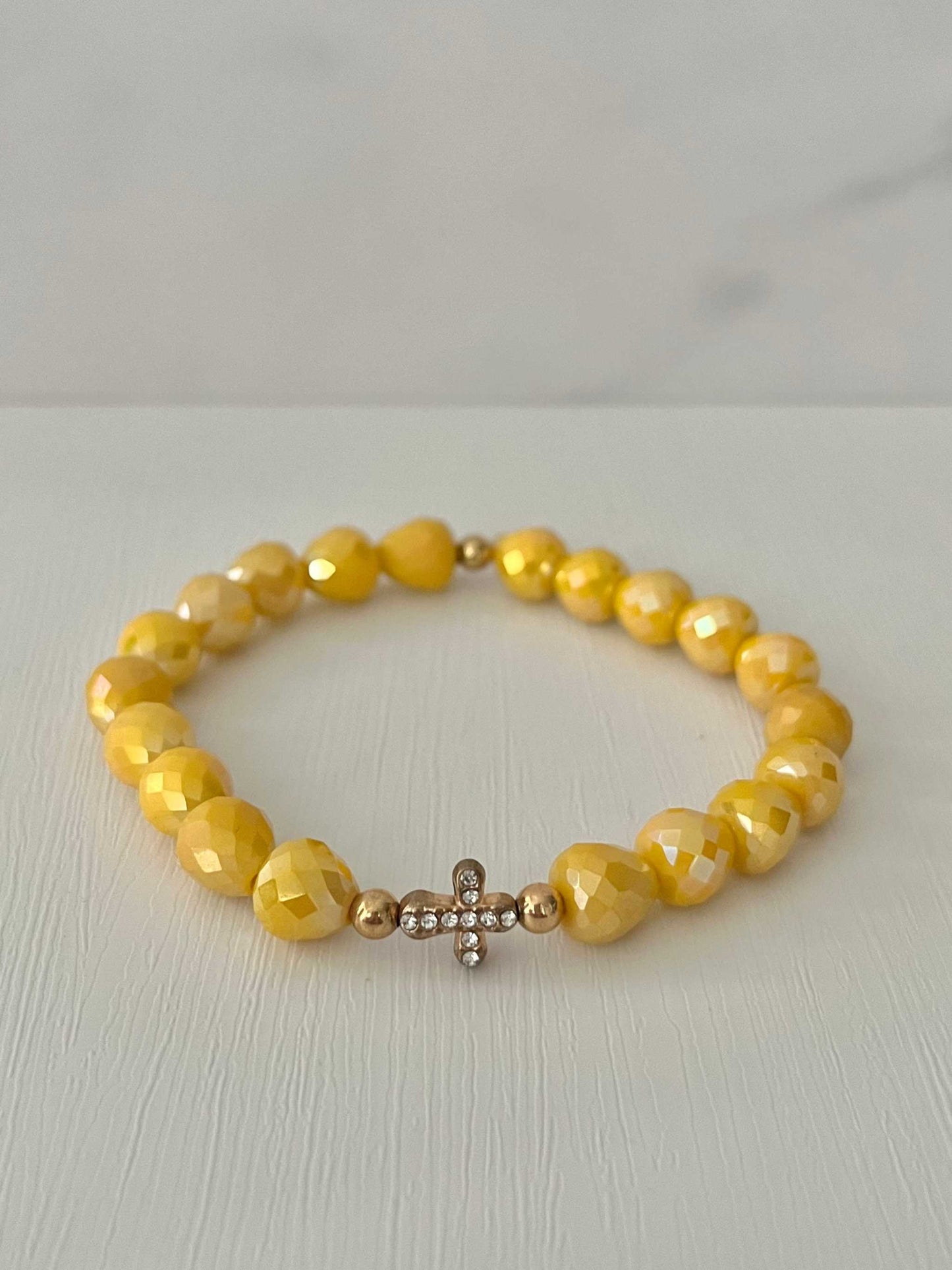 Cross Bead Bracelet Collection - Faith-Inspired Jewelry