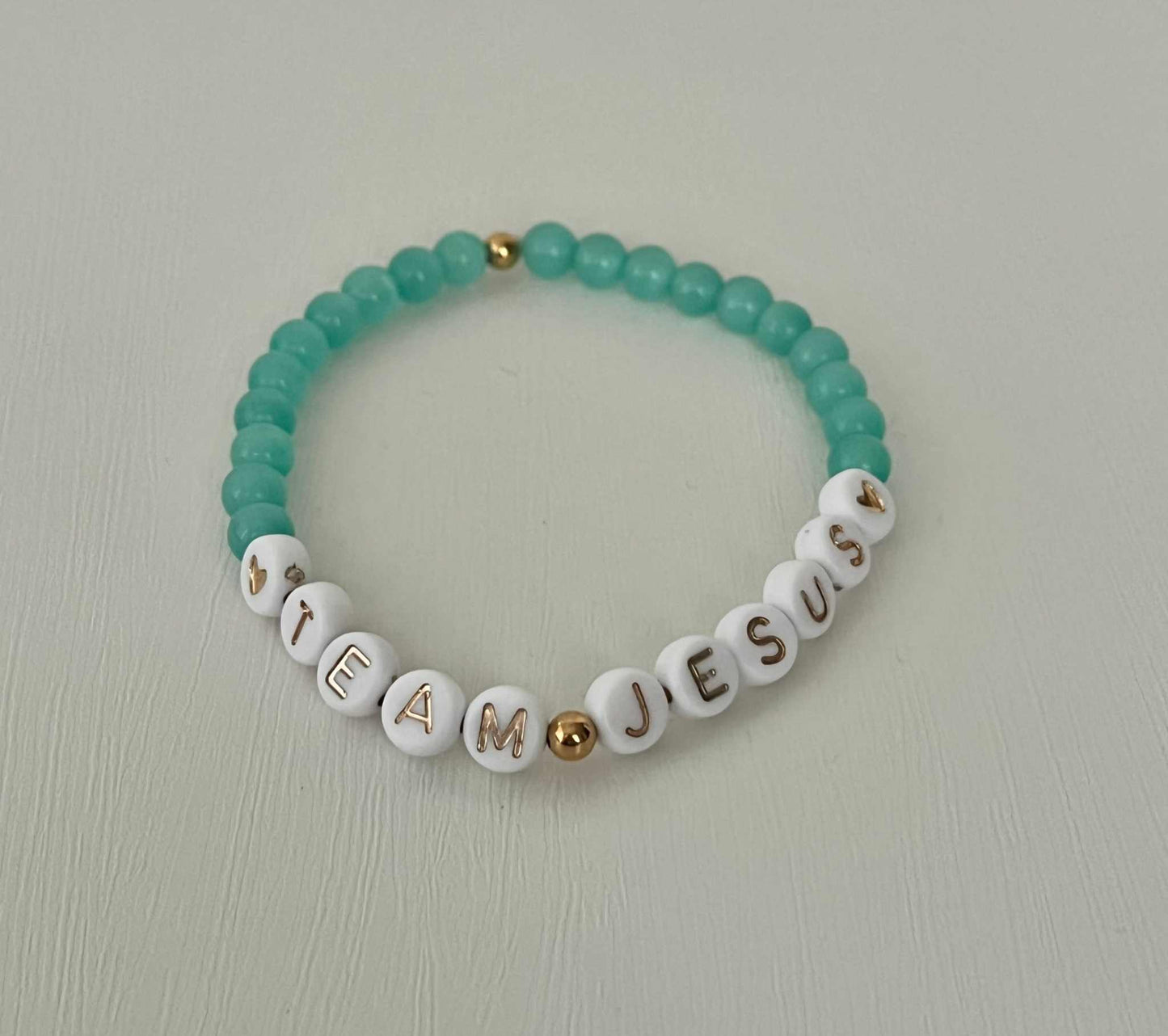 Opal Iridescent Bead Bracelet – Team Jesus Multicolor Faith Jewelry