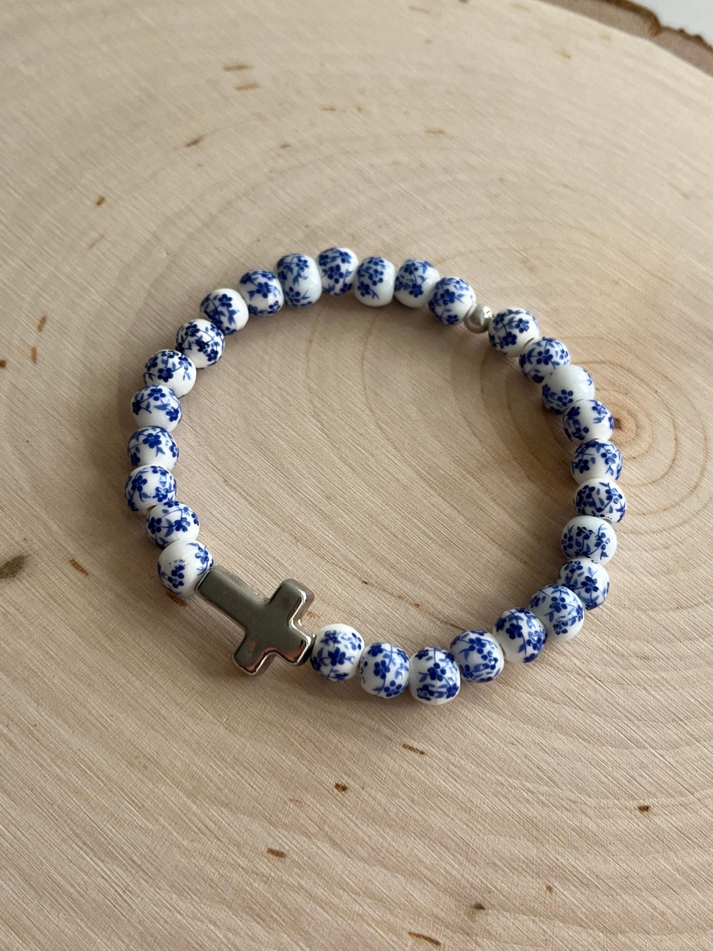 Cross Bead Bracelet Collection - Faith-Inspired Jewelry