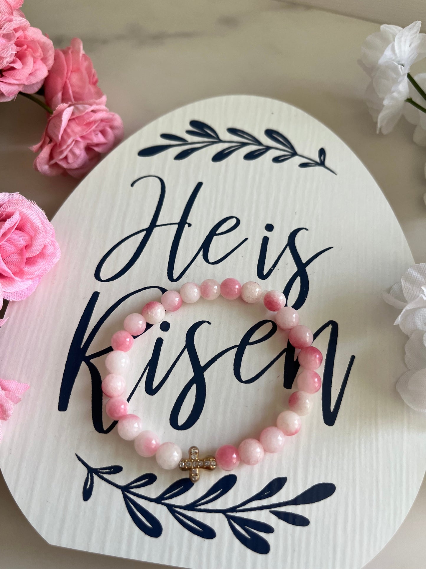 Cross Bead Bracelet Collection - Faith-Inspired Jewelry