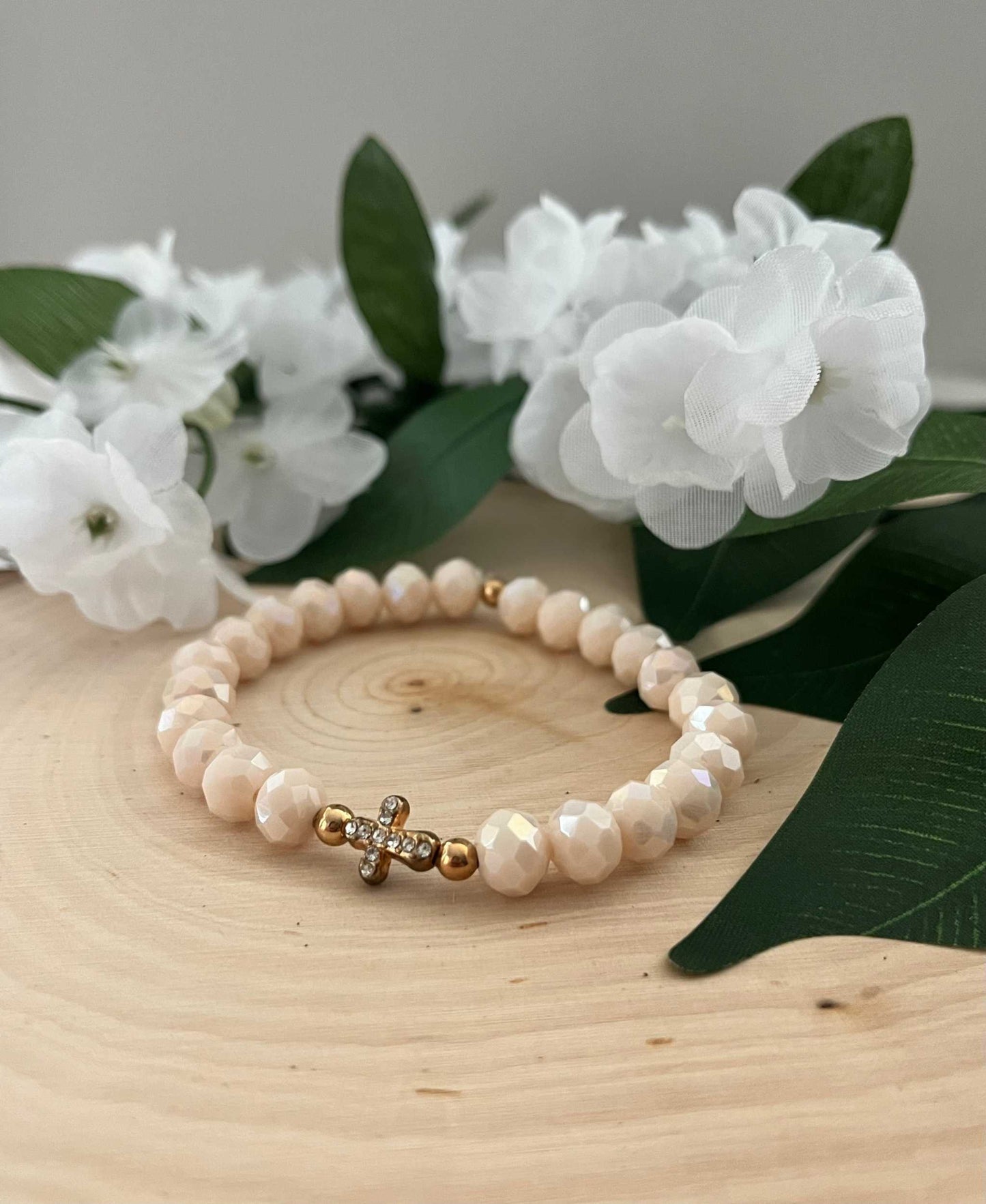 Cross Bead Bracelet Collection - Faith-Inspired Jewelry