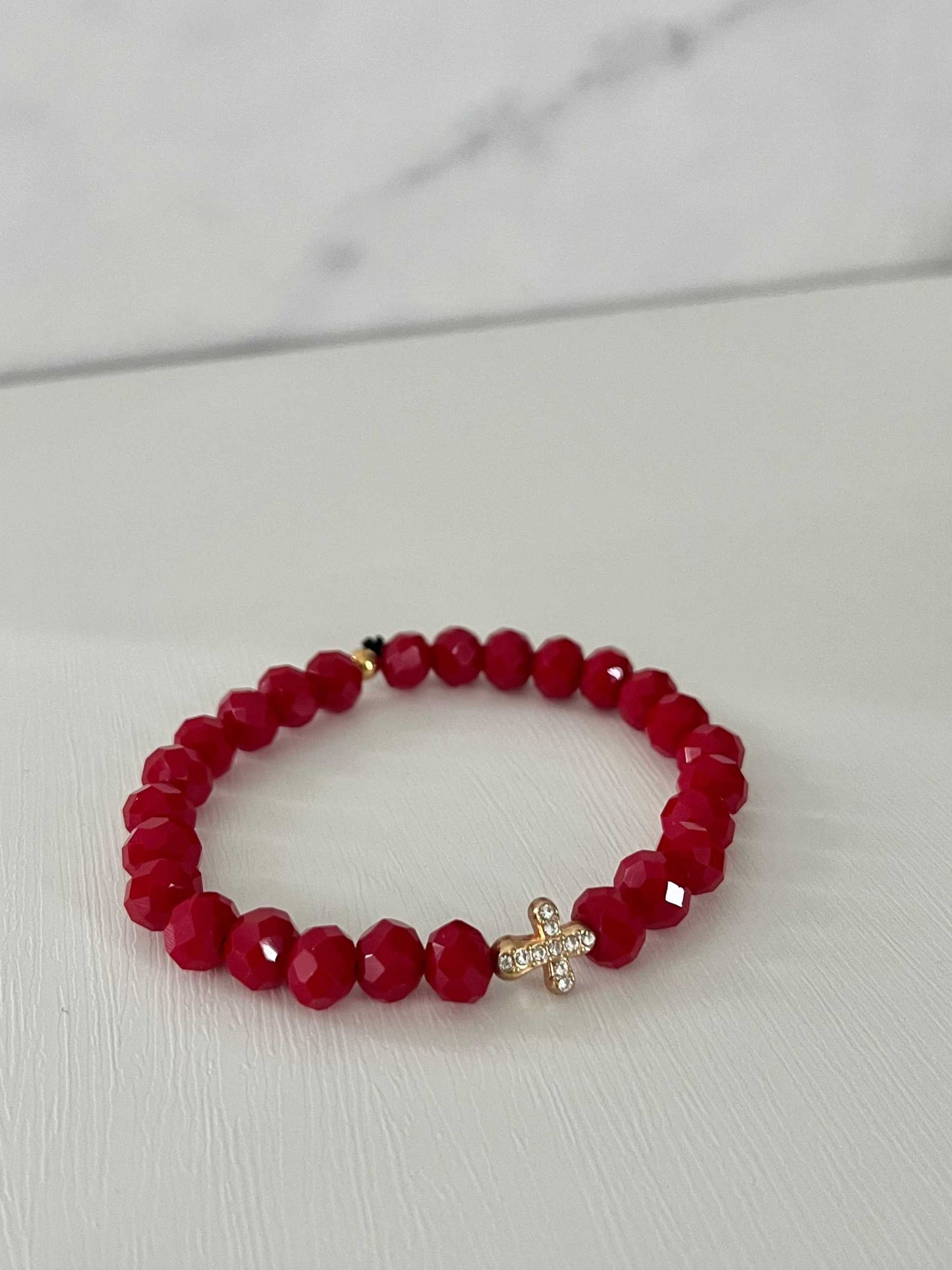 Cross Bead Bracelet Collection - Faith-Inspired Jewelry