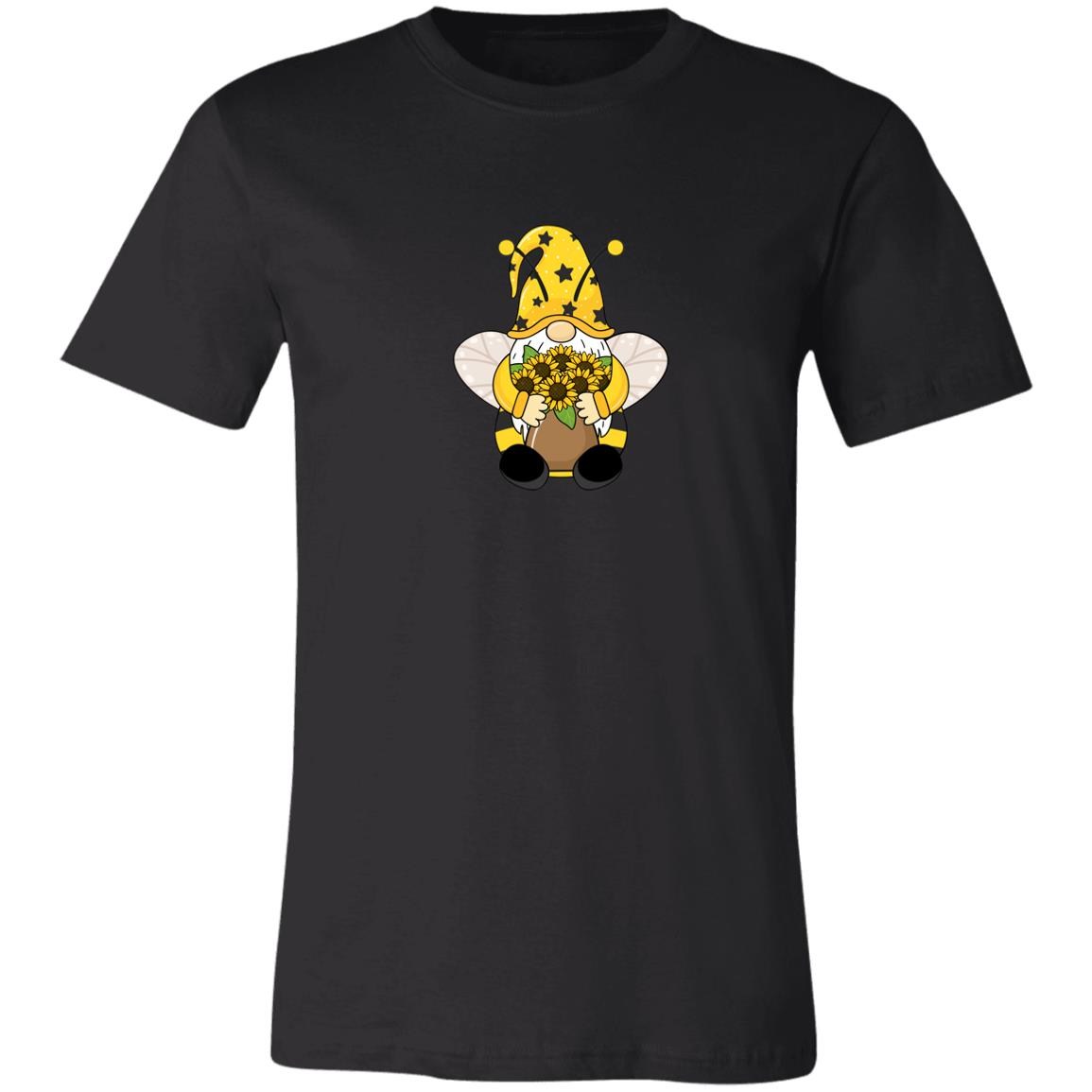 SunFlower Gnome Graphic Tee Gray or Black, Short or Long  Sleeve