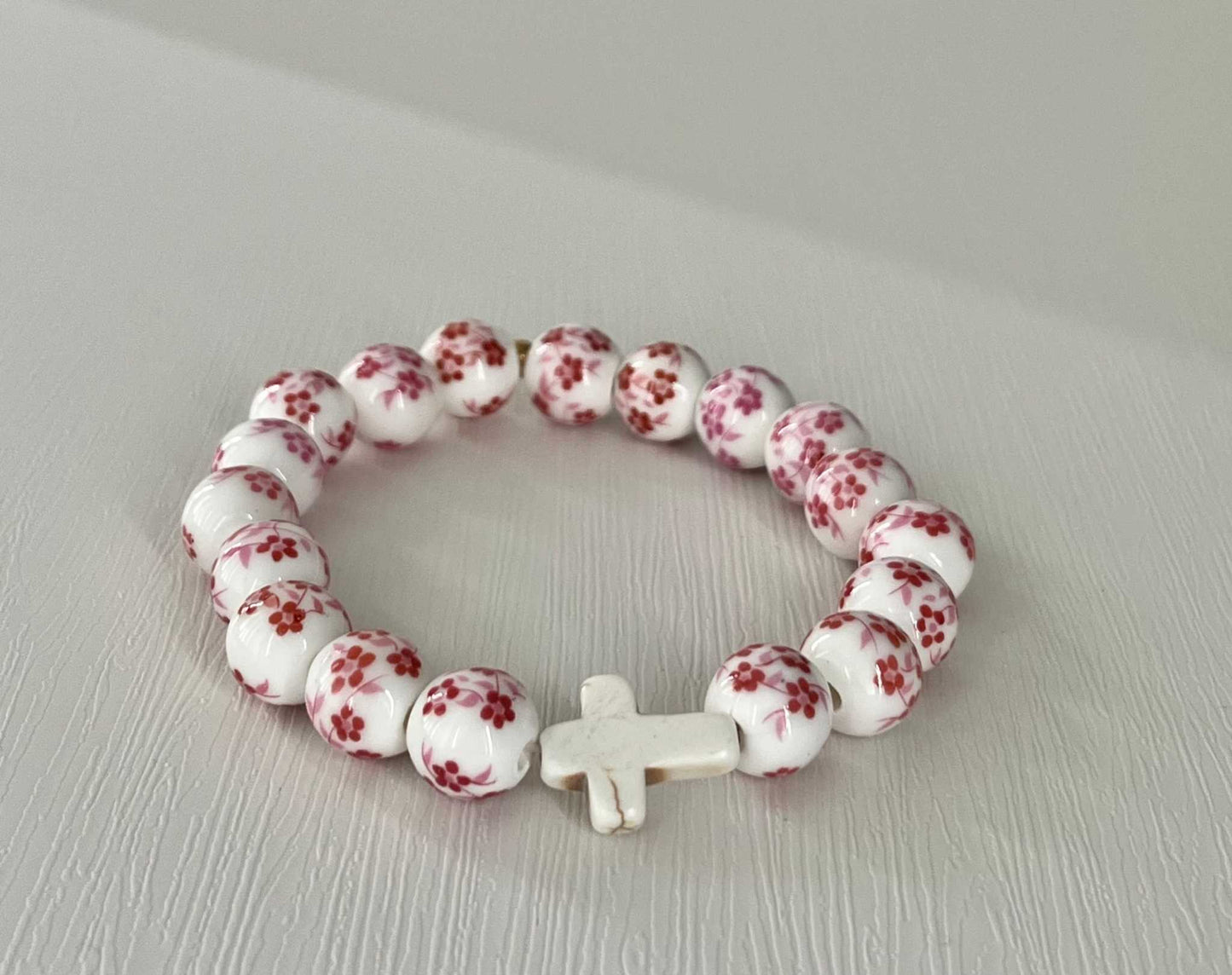 Cross Bead Bracelet Collection - Faith-Inspired Jewelry