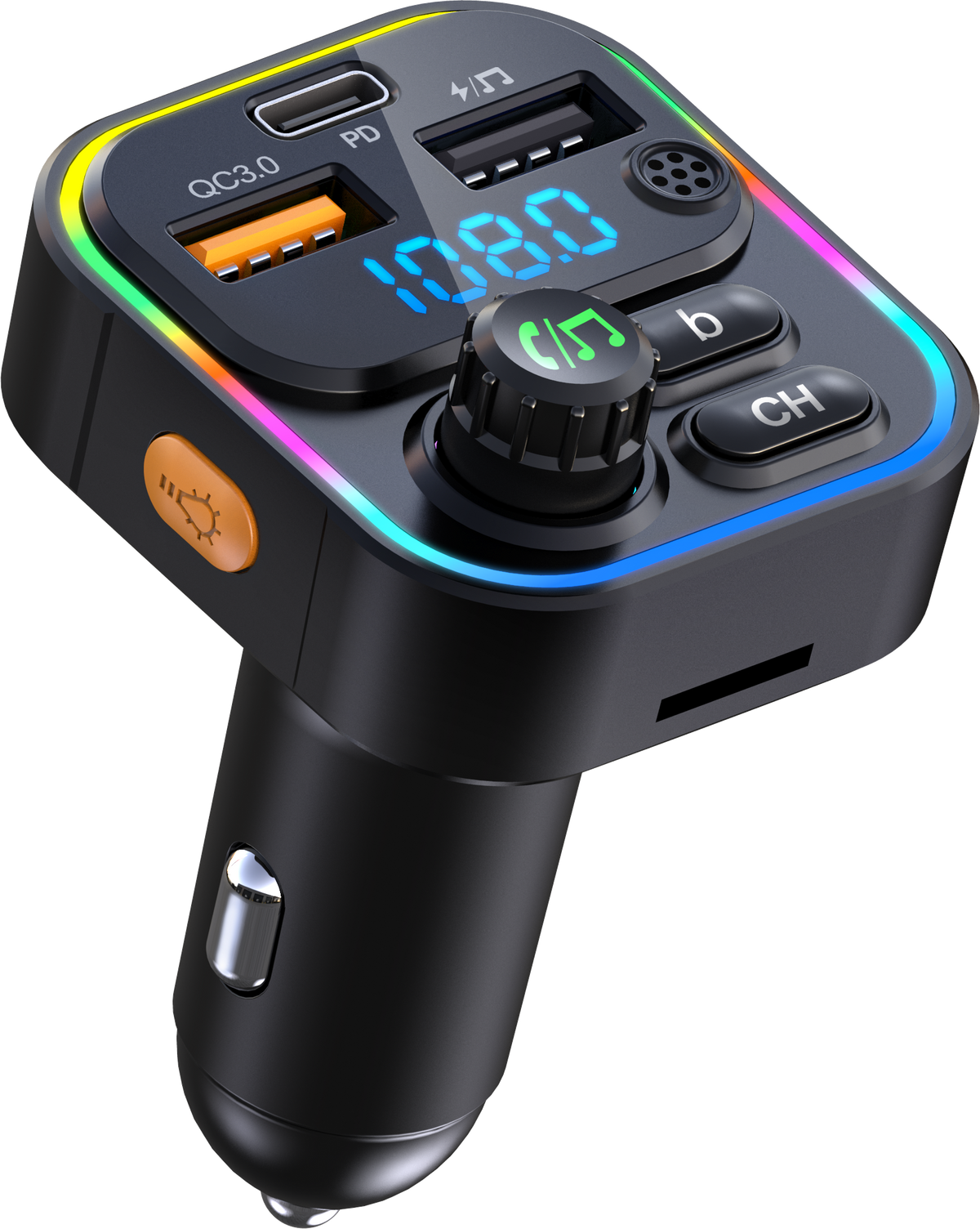 Car Charger & FM Transmitter – 2-in-1 Car Accessory