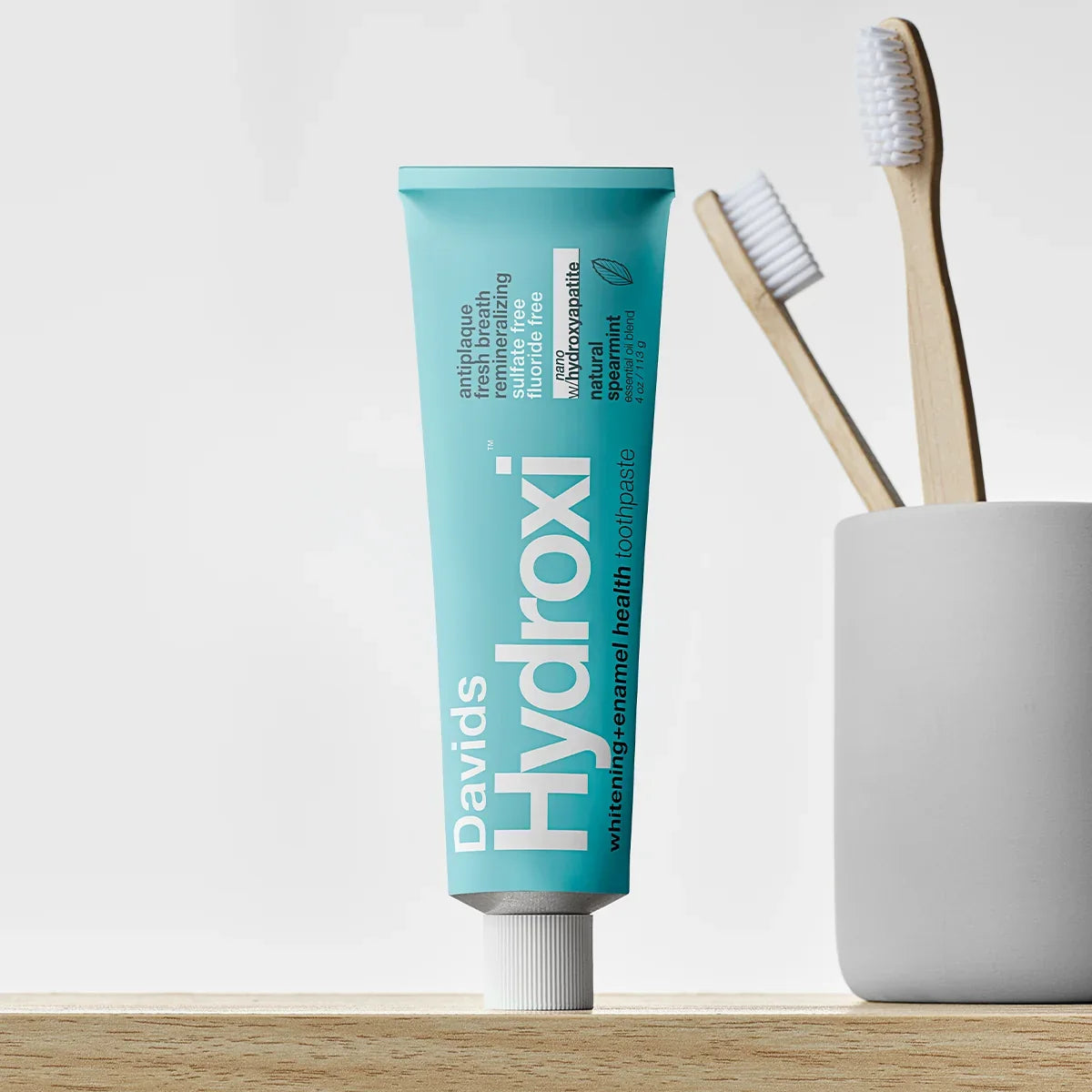 Davids Hydroxi Spearmint Toothpaste – Nano Hydroxyapatite + Free Toothbrush