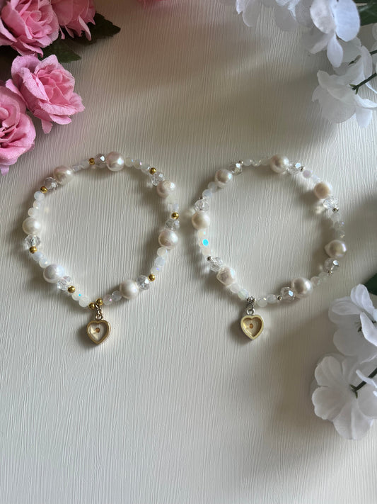 Mustard Seed Freshwater Pearl Bead Bracelet Christian Jewelry