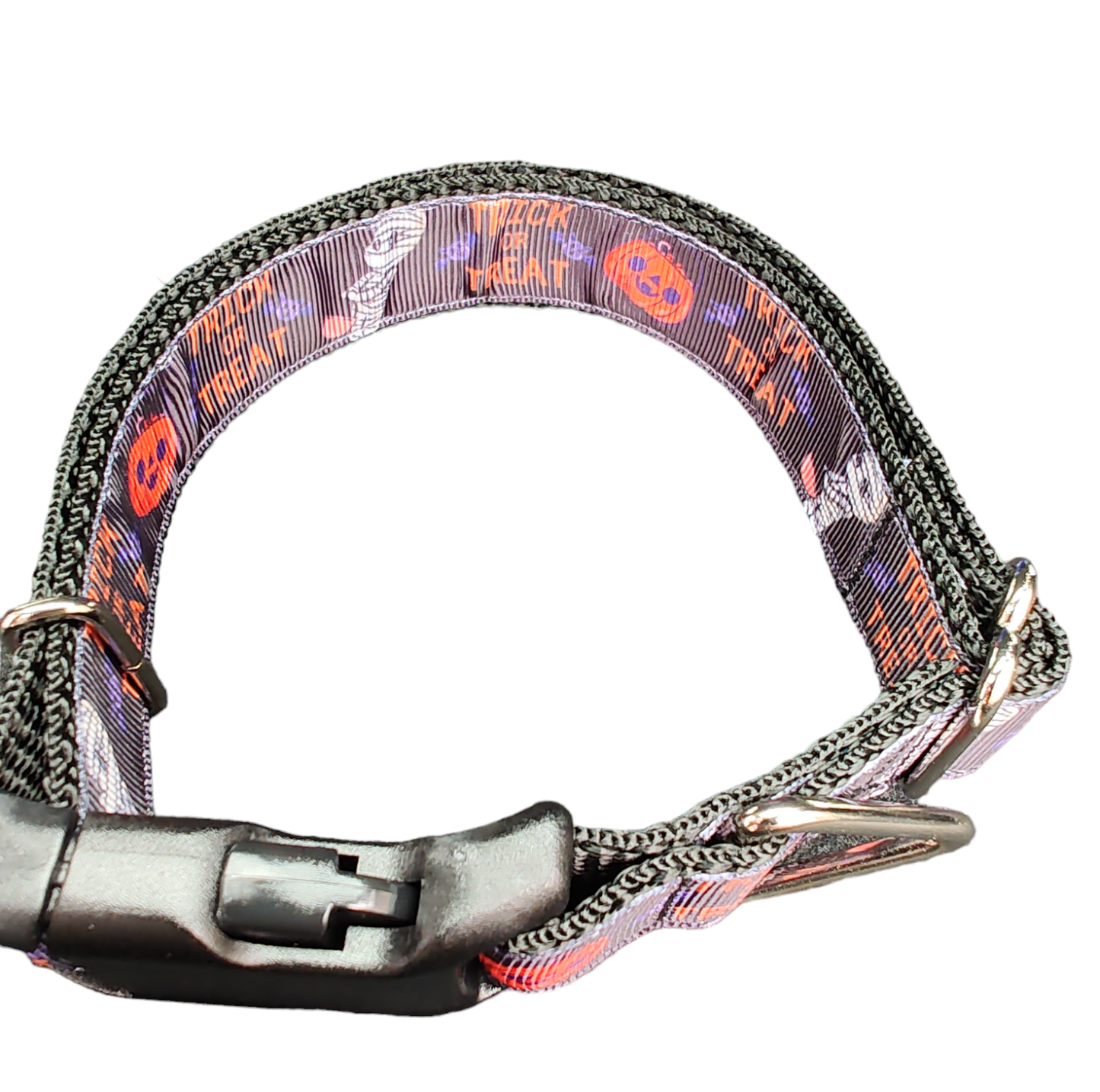 Halloween Trick Or Treat Nylon Dog Collar