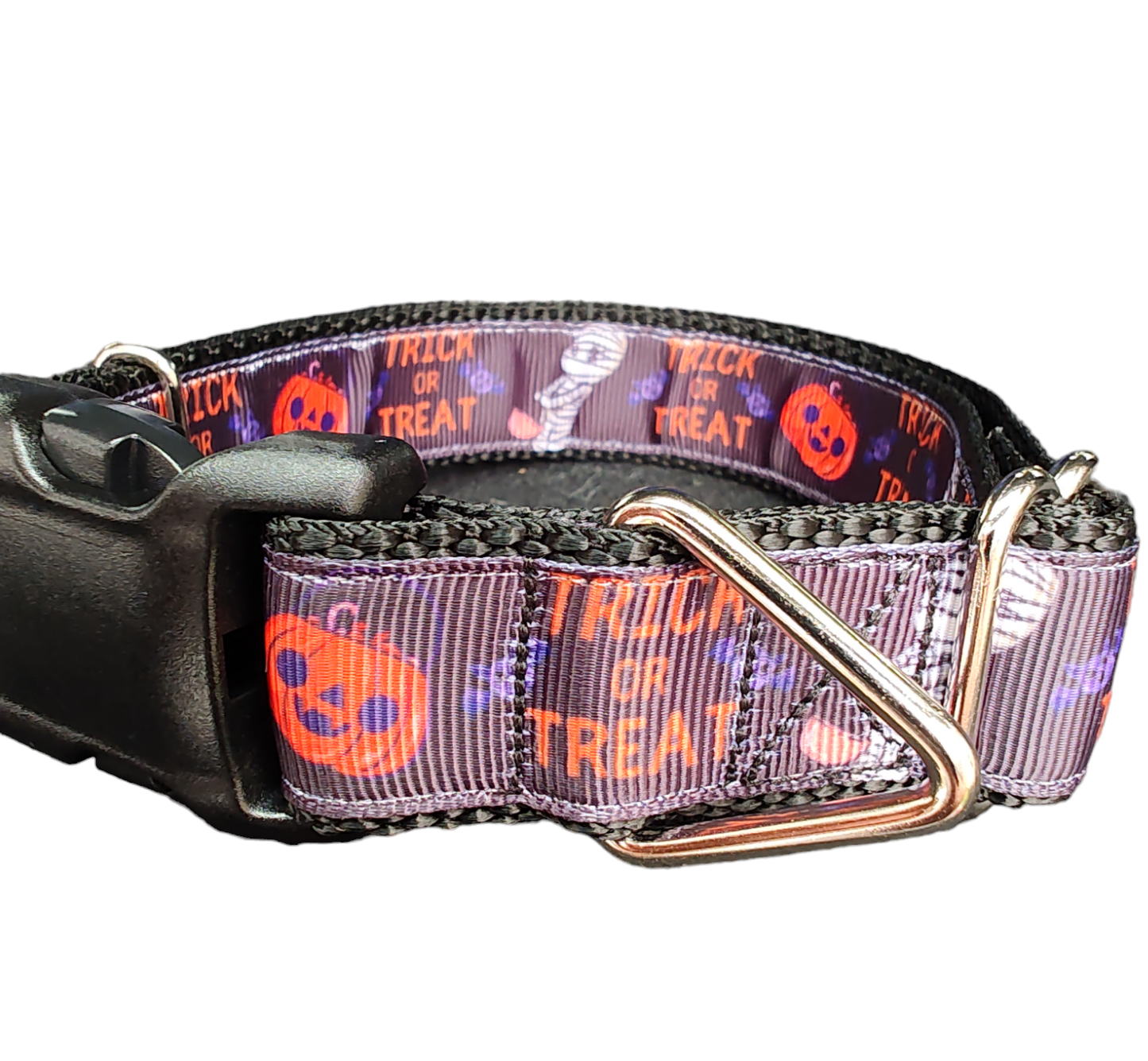 Halloween Trick Or Treat Nylon Dog Collar