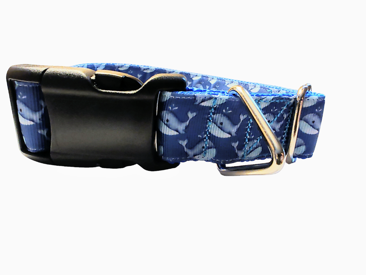Whale Nylon Dog Collar