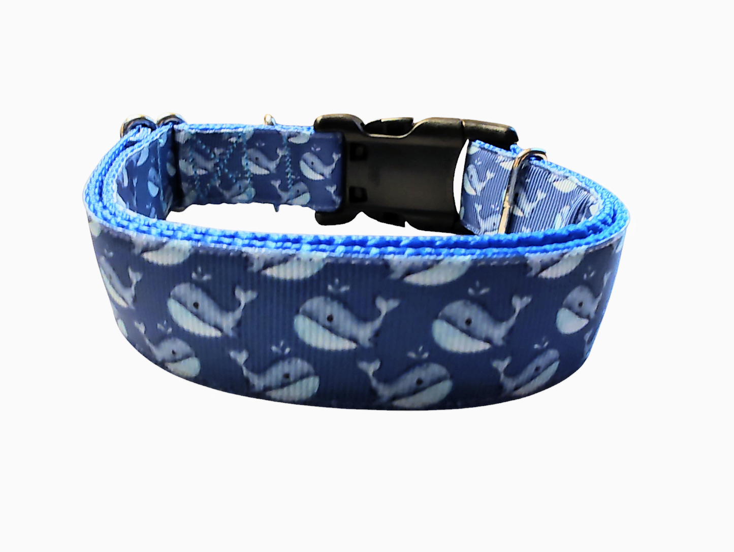 Whale Nylon Dog Collar