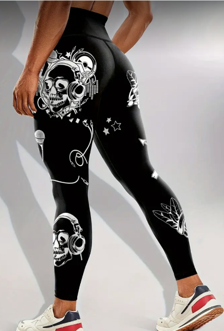 Glow in The Musical Beats Full Length Sport Leggings