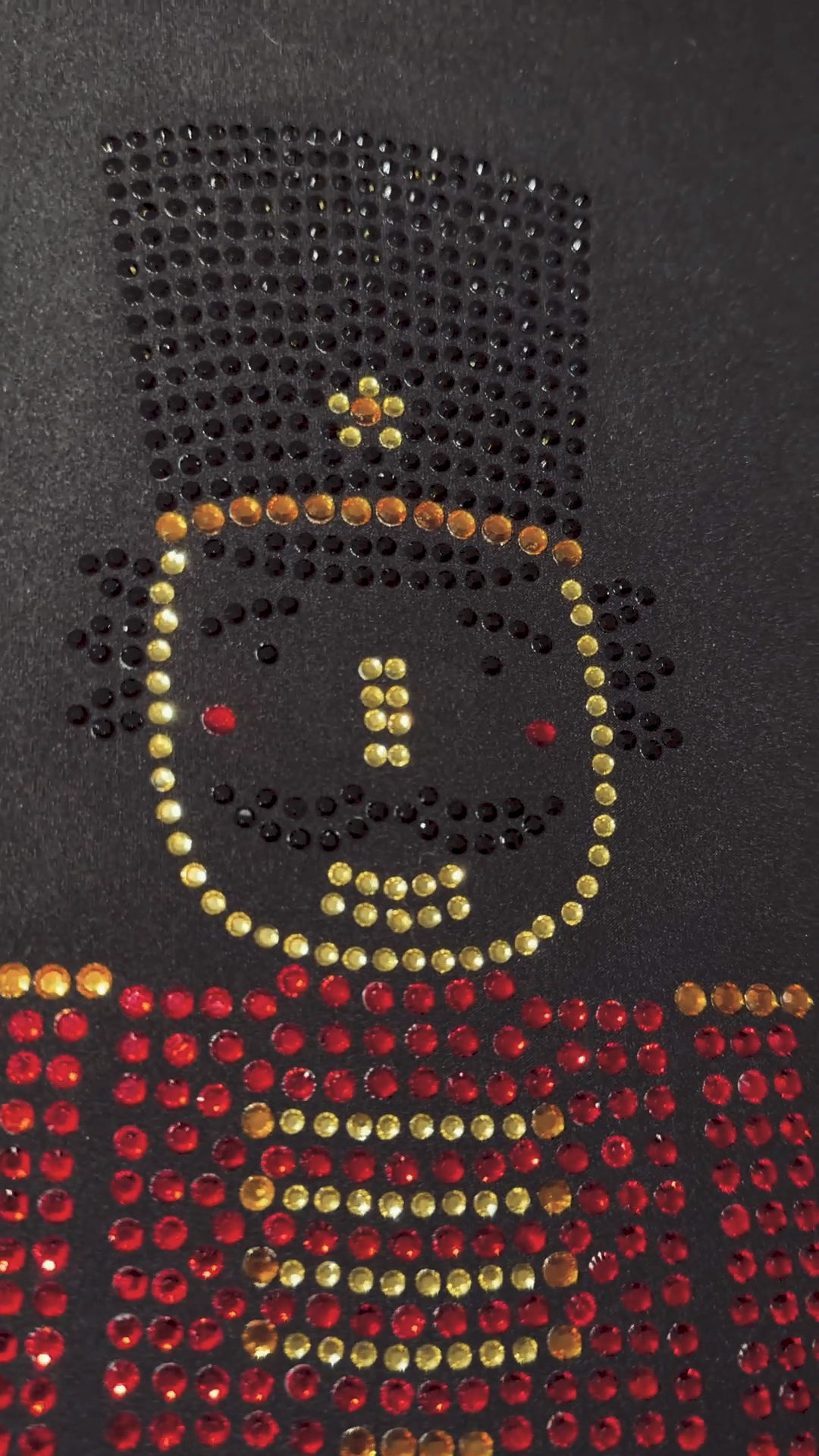 Handmade Rhinestone Toy Soldier Nutcracker Full Length with Pockets