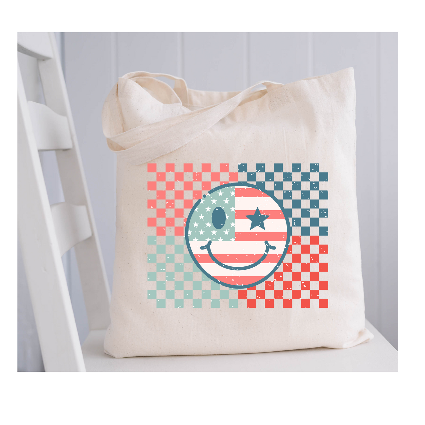 American Smiley tote