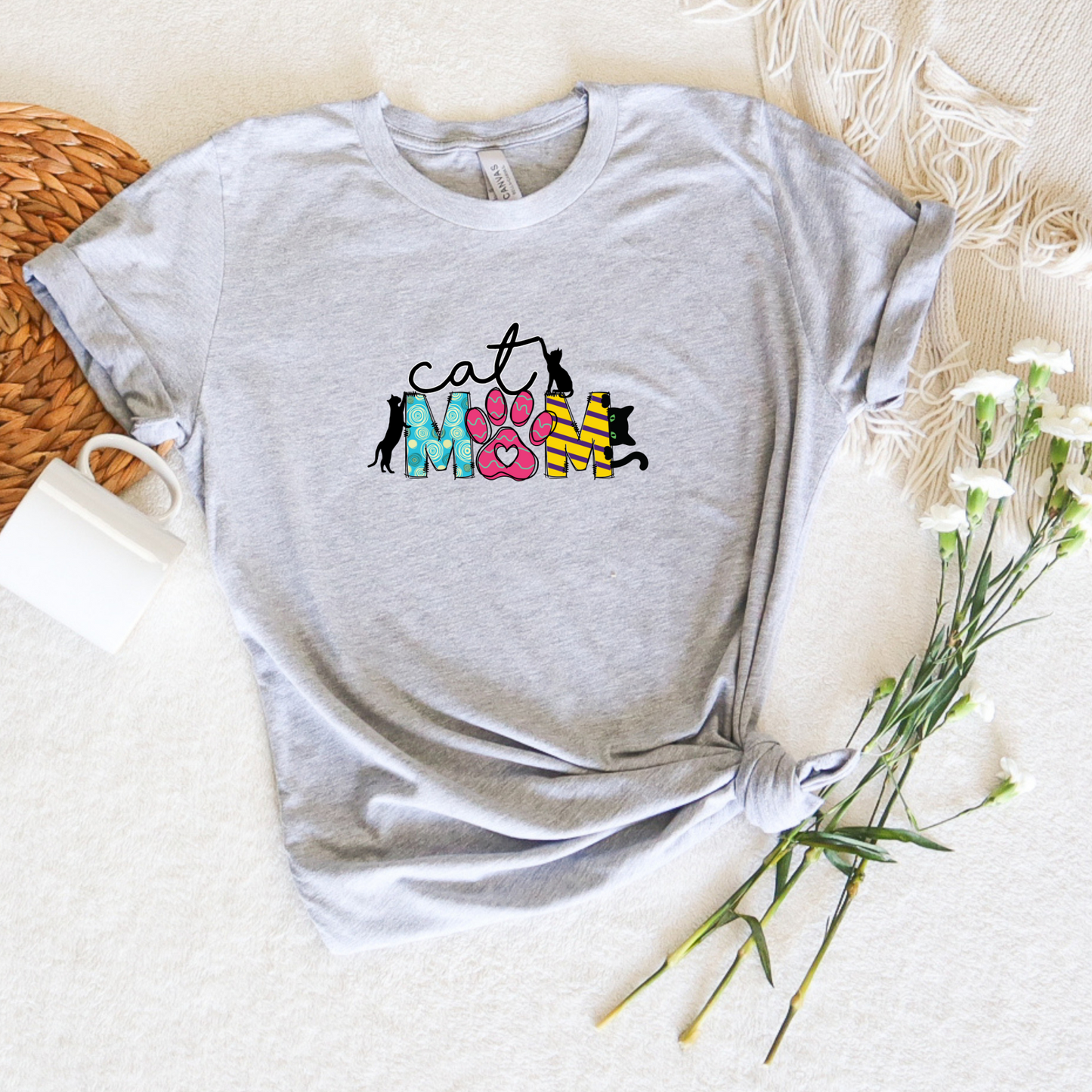 Cat Mom Graphic Tee