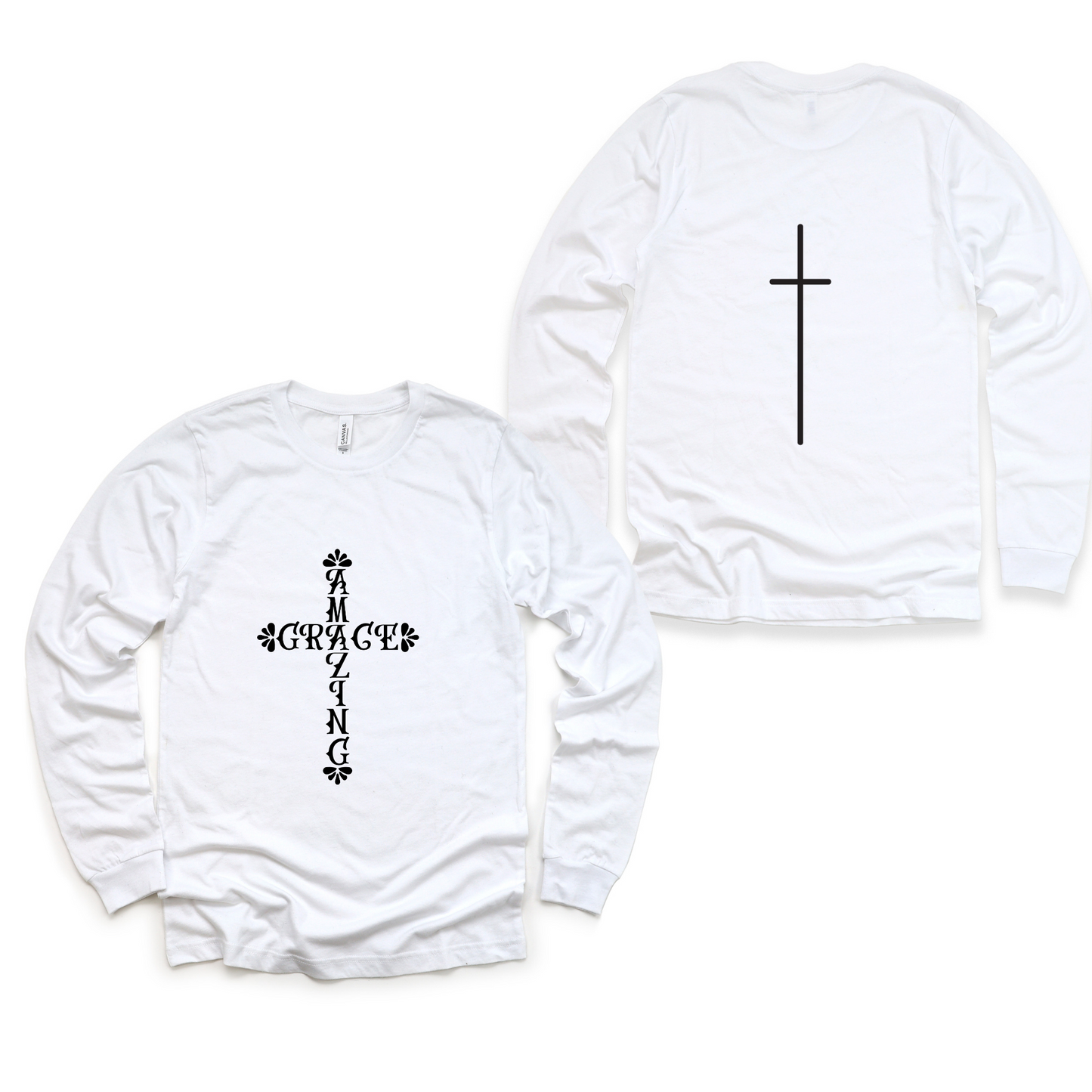 Amazing Grace Dual Sided Long Sleeve Graphic Tee