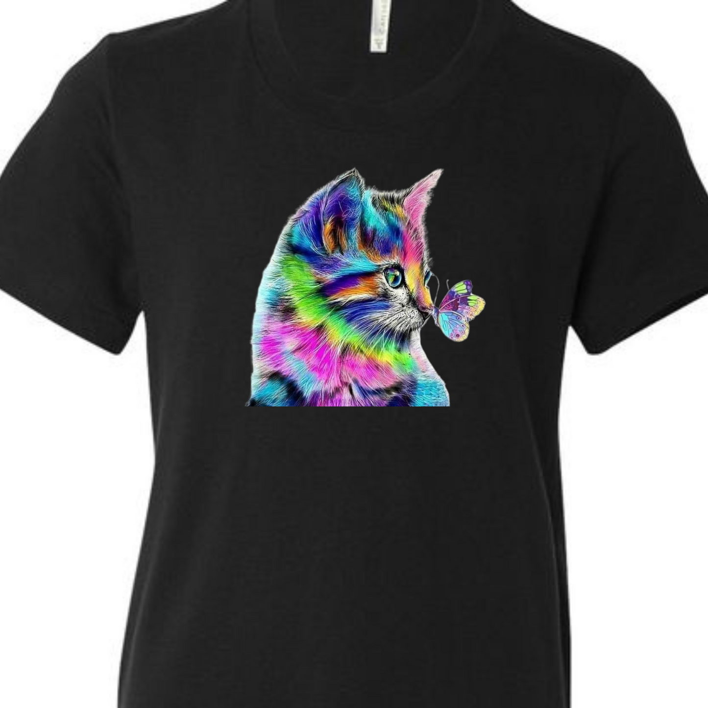 Colorful Cat youth Graphic T