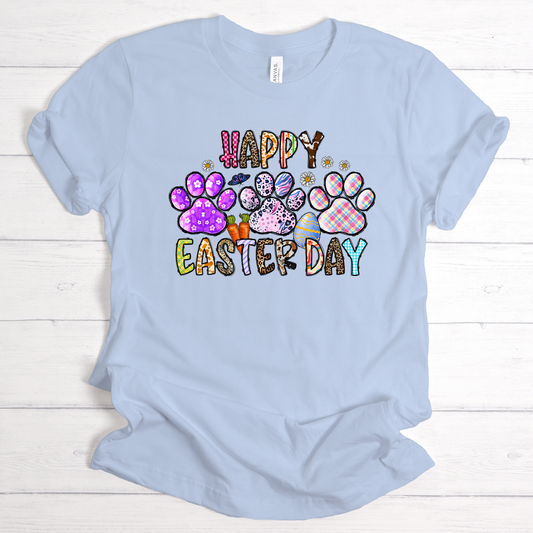 Happy Eater Paw Print Graphic Shirt