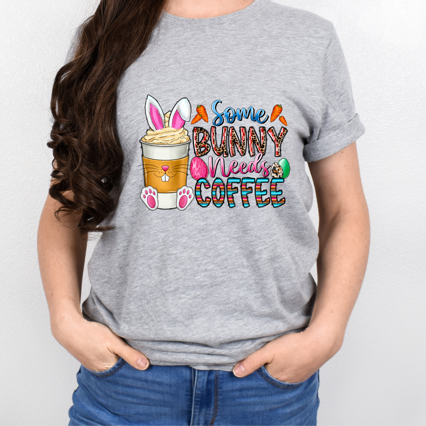 SomeBunny Needs Coffee Graphic Shirt