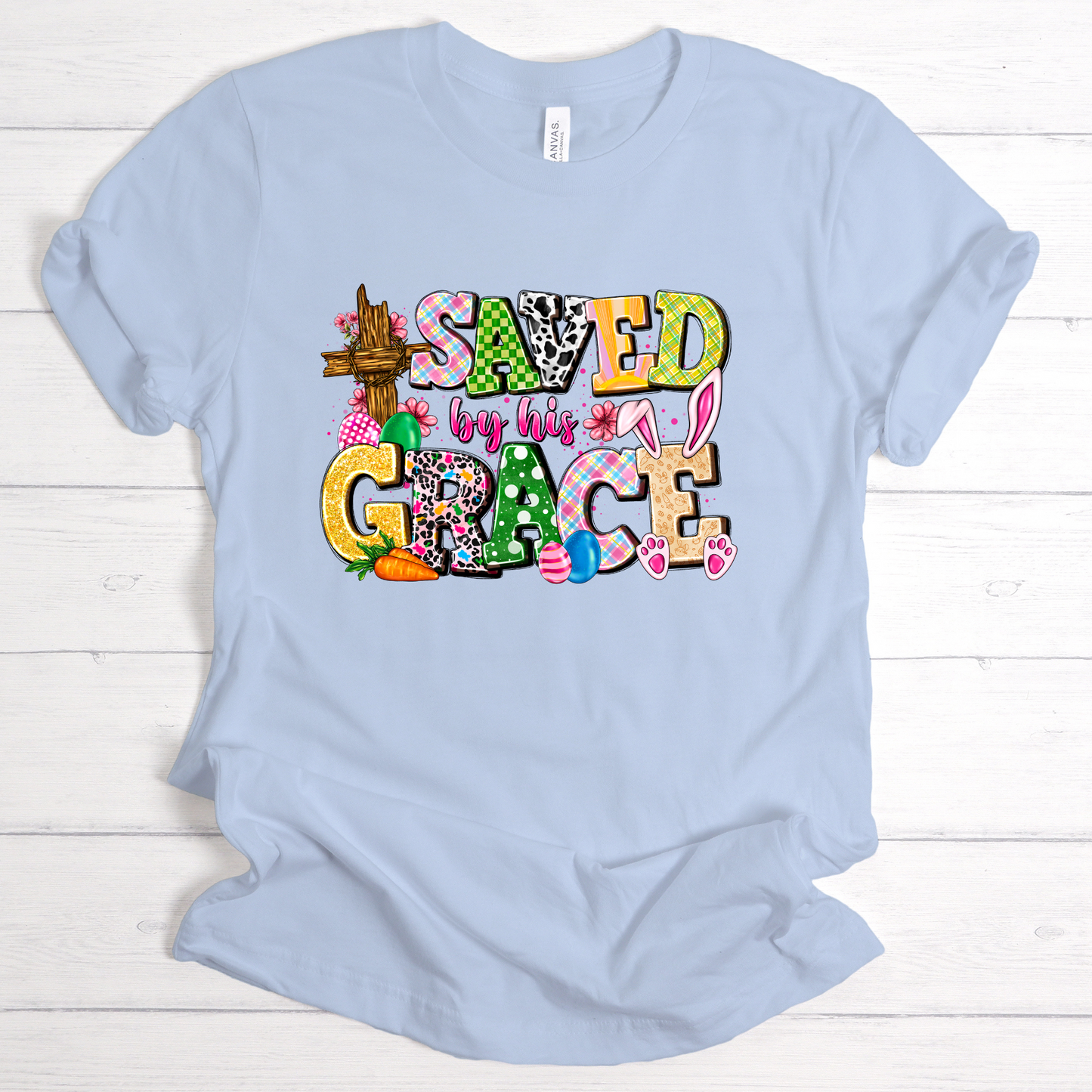 Saved by His Grace  Graphic Shirt