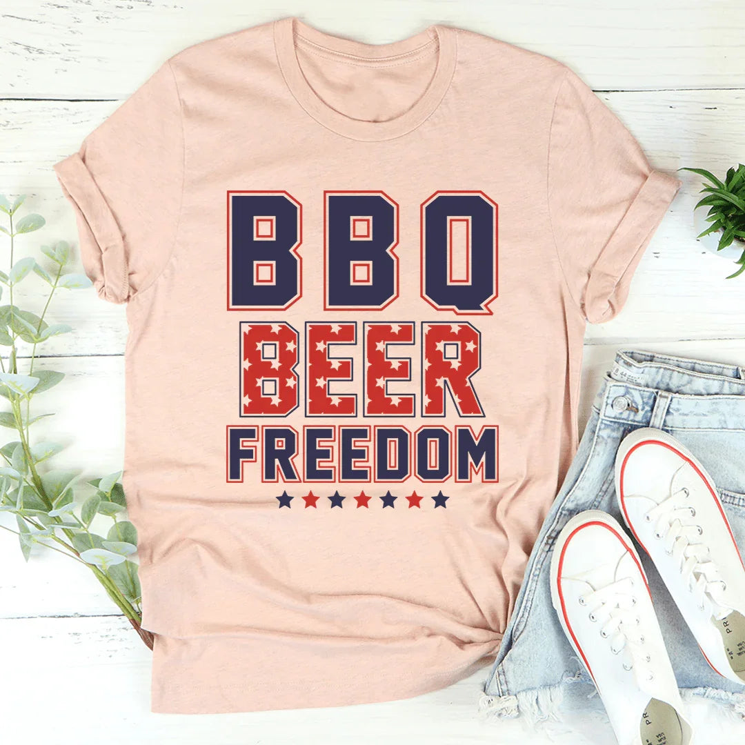 BBQ Beer Freedom Tee