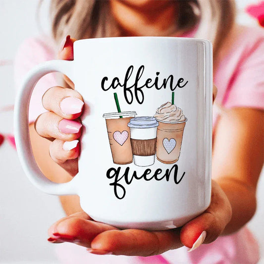 Caffeine Queen Ceramic Mug 15 oz