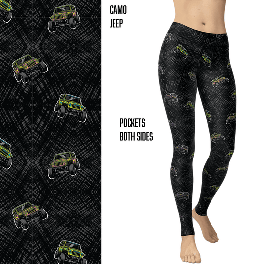 Camo Jeeper Capri & Full Length Leggings