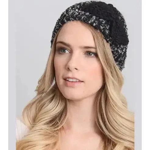 Black Multicolor Bow Hairband