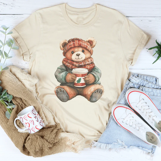 Christmas Cuddle Bear Tee