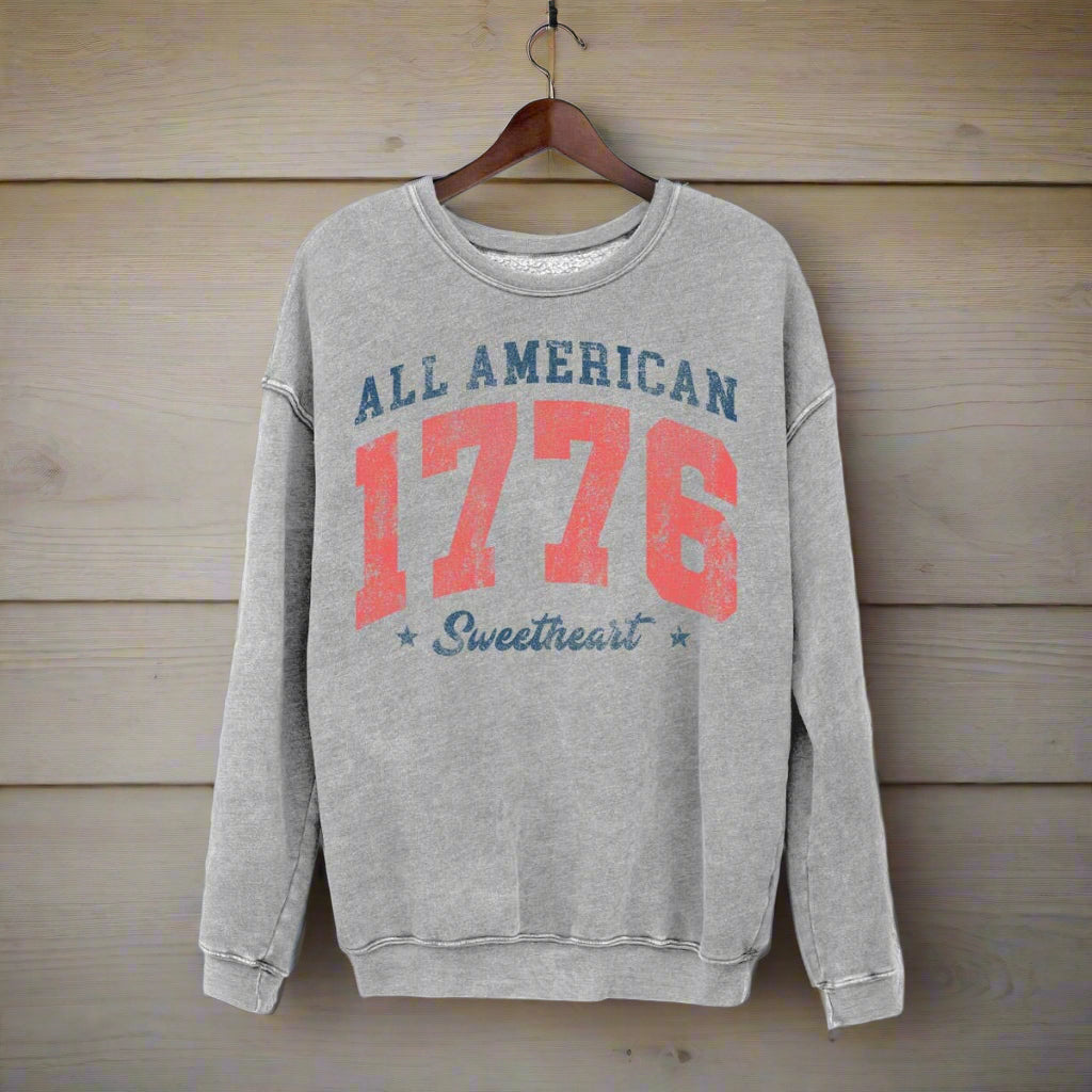 All-American Sweetheart 1776 Vintage Crewneck