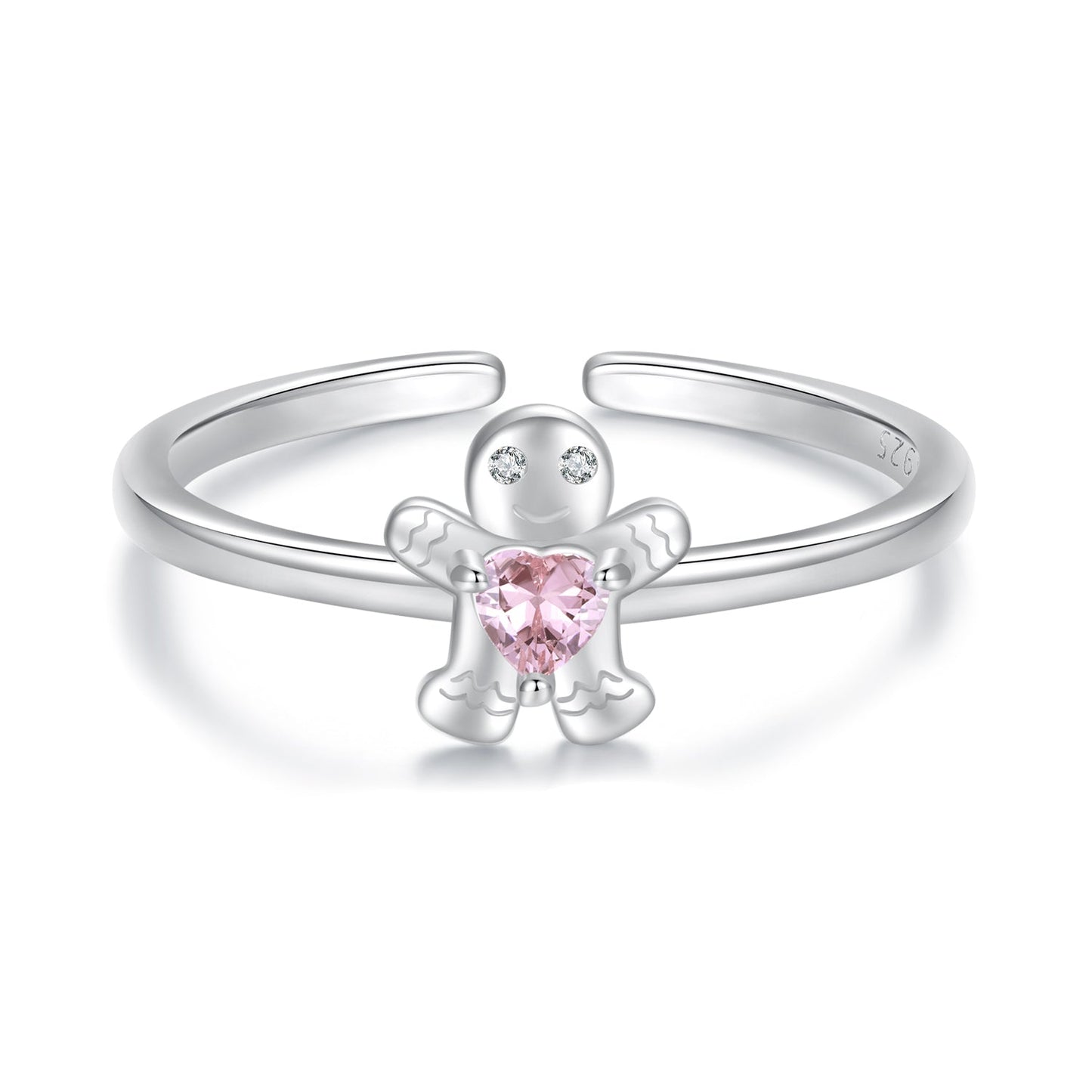 925 Sterling Silver White Gold Plated Pavé Setting CZ Ring