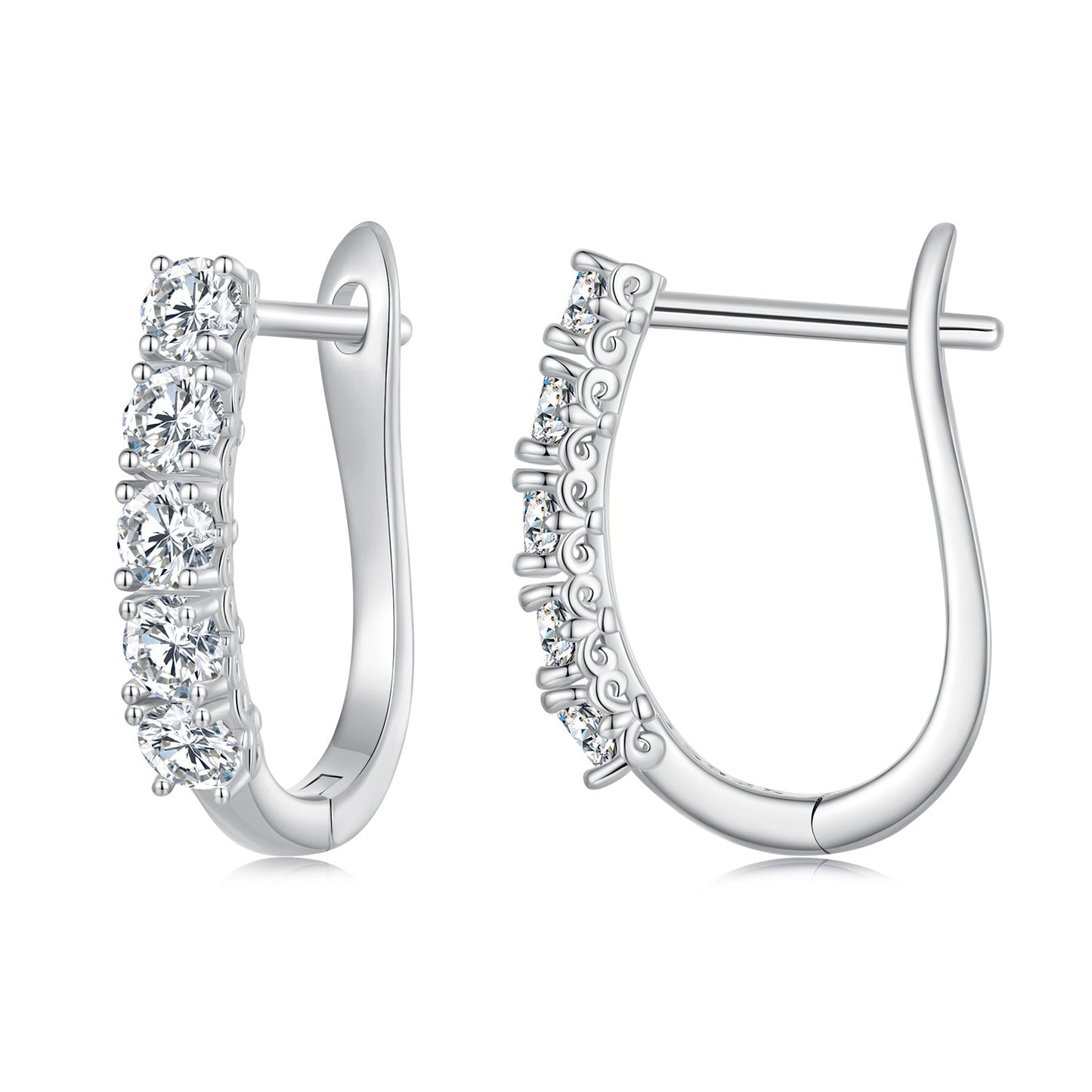 S925 Sterling Silver Moissanite Earrings 0.30 Carat for Women