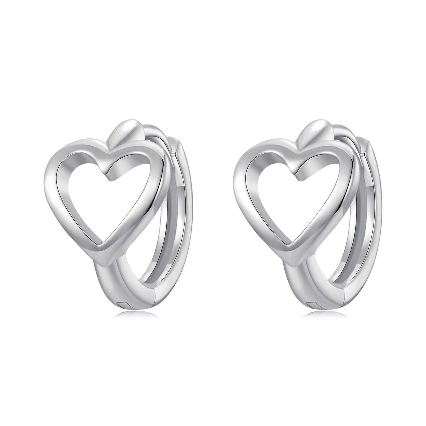 925 Sterling Silver Plated White Gold Earrings for Women