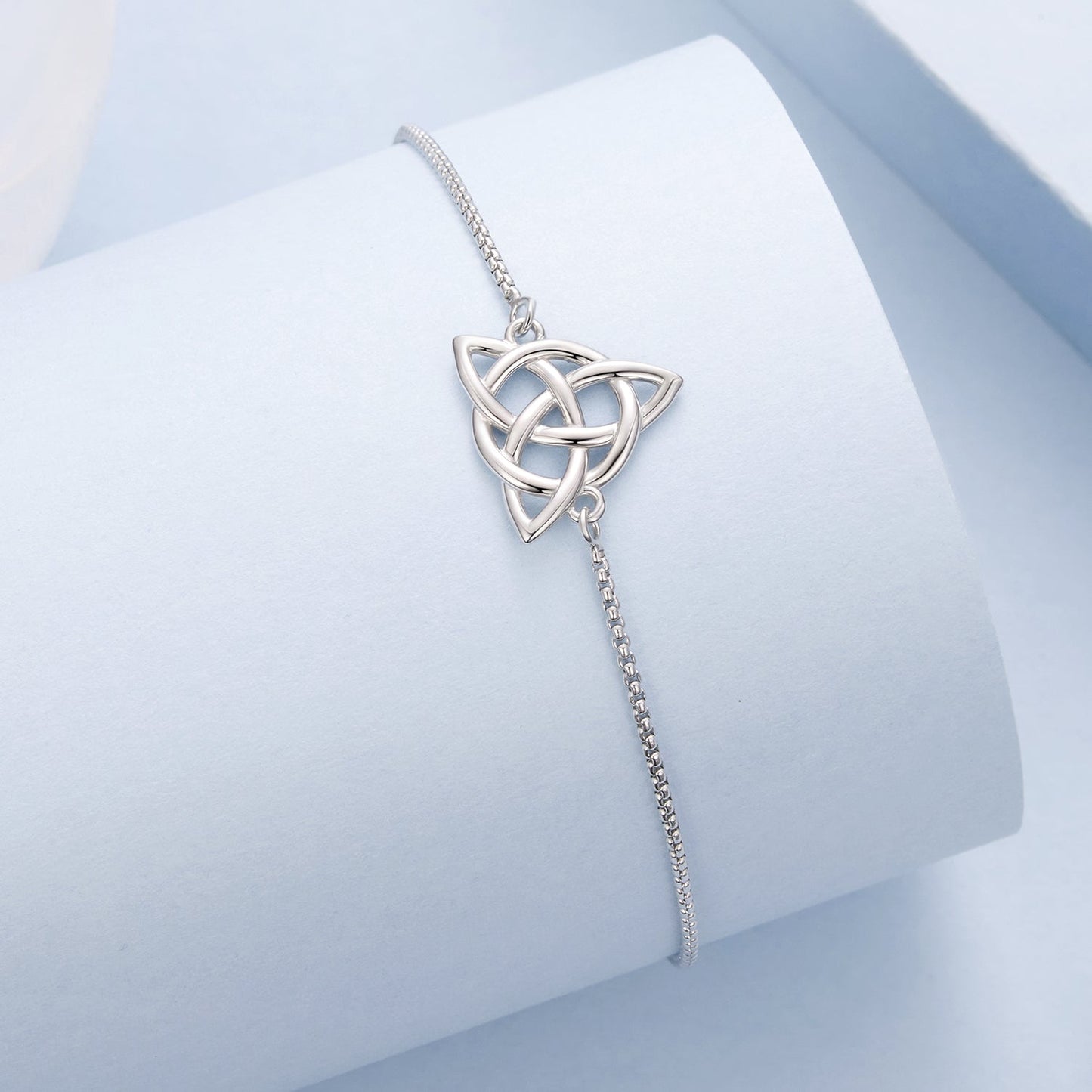 925 Sterling Silver White Gold Plated Bracelet with Length 15+6cm for Women