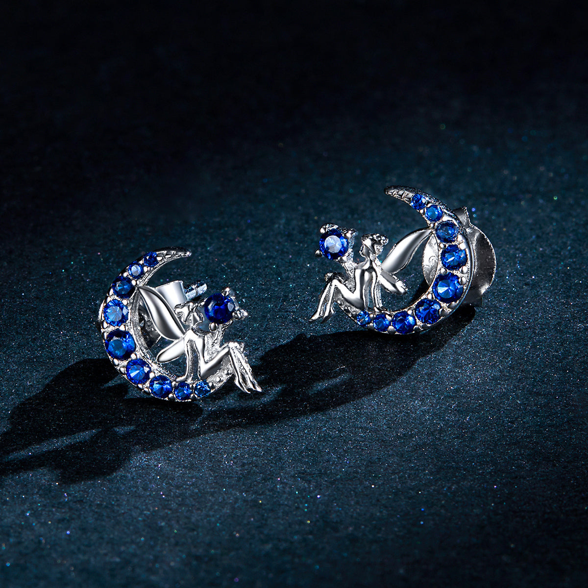 925 Sterling Silver Plated Platinum Pavé Setting CZ Earrings
