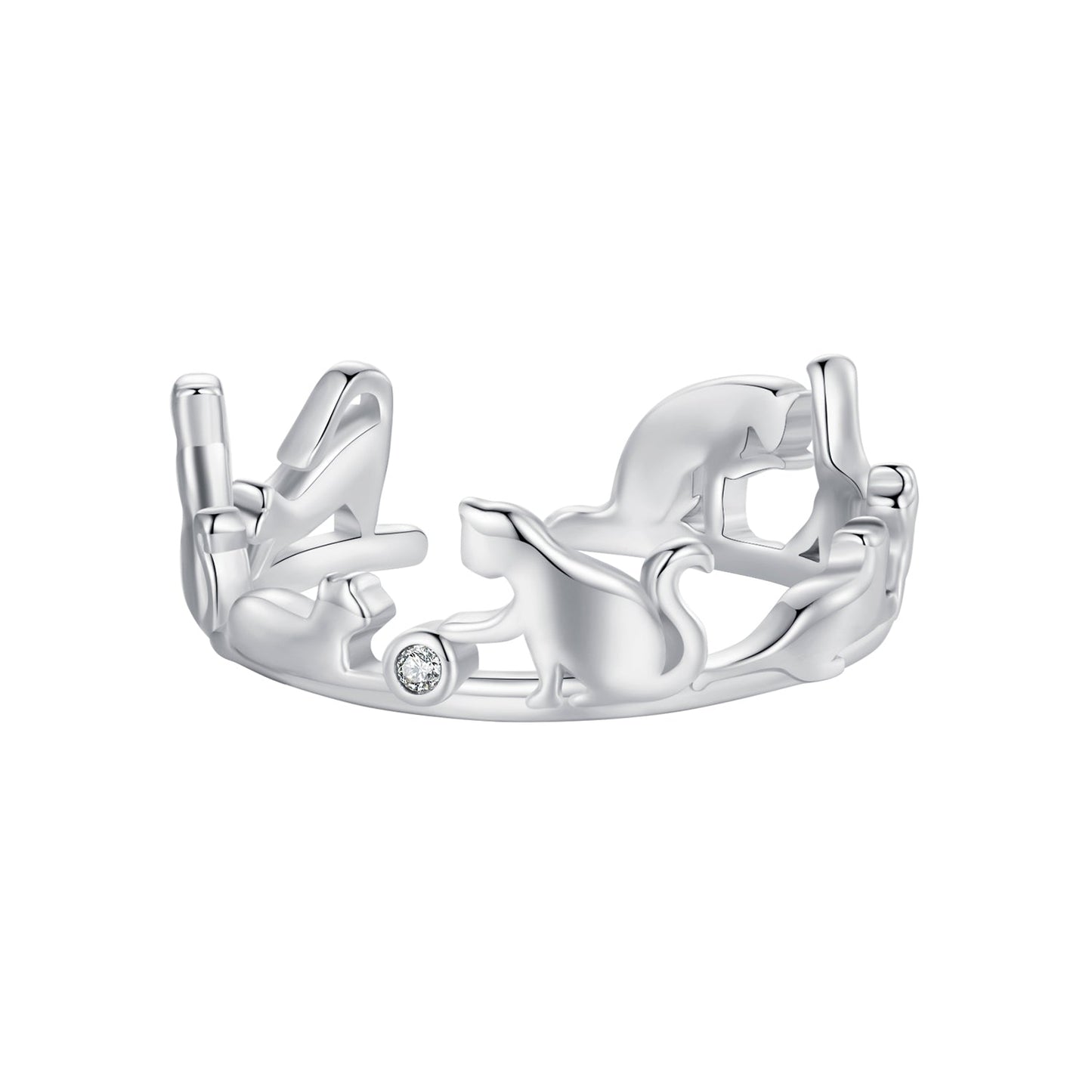 925 Sterling Silver Pavé Setting CZ Ring - Width 1.5-6.5mm for Women