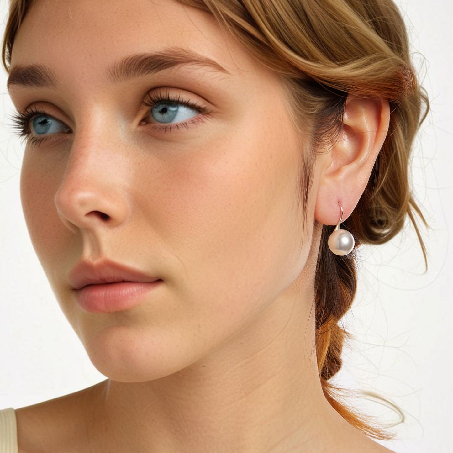 925 Sterling Silver Earrings with Quality Shell Pearl