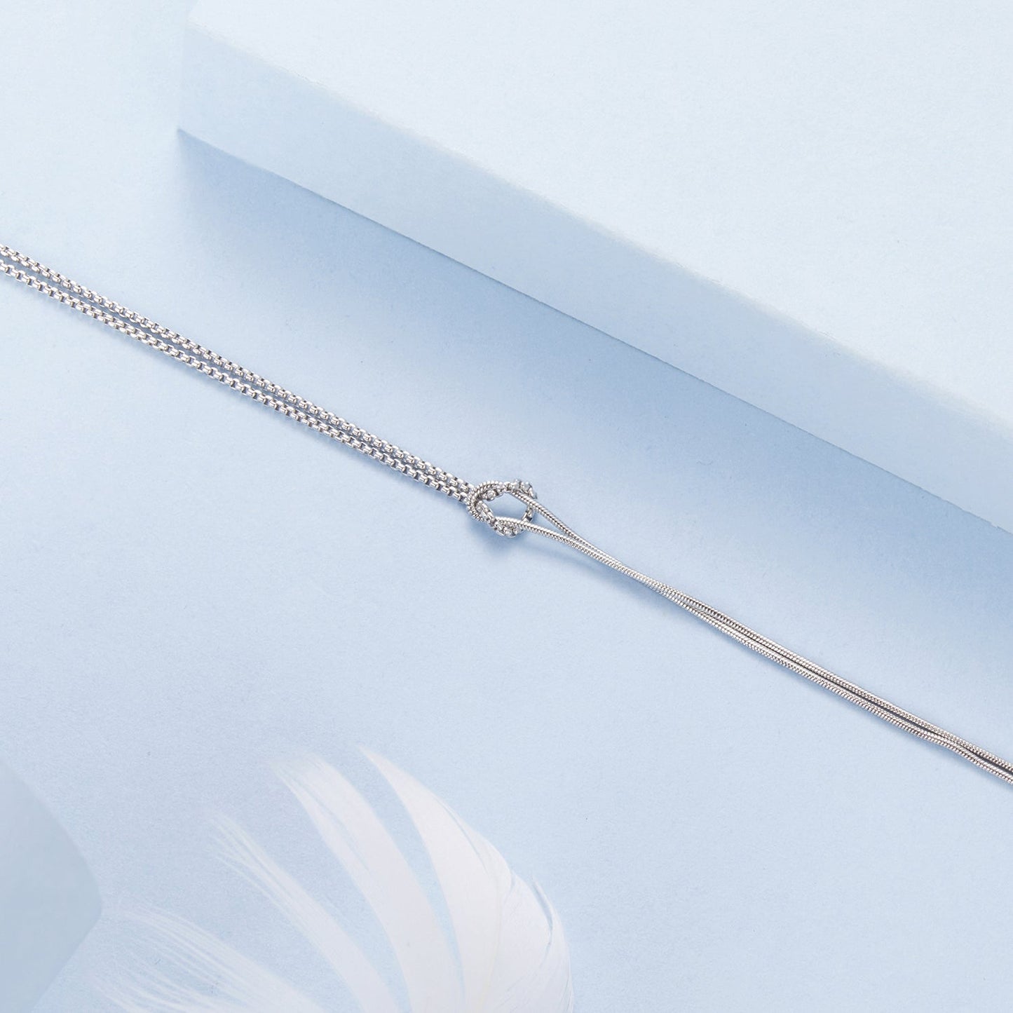 925 Sterling Silver & Plated White Gold Bracelet for Women