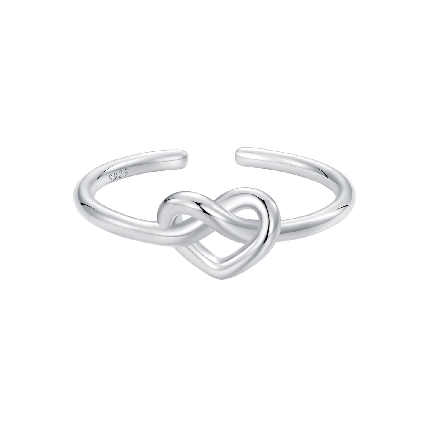 925 Sterling Silver & Plated White Gold 1.6mm Ring for Women