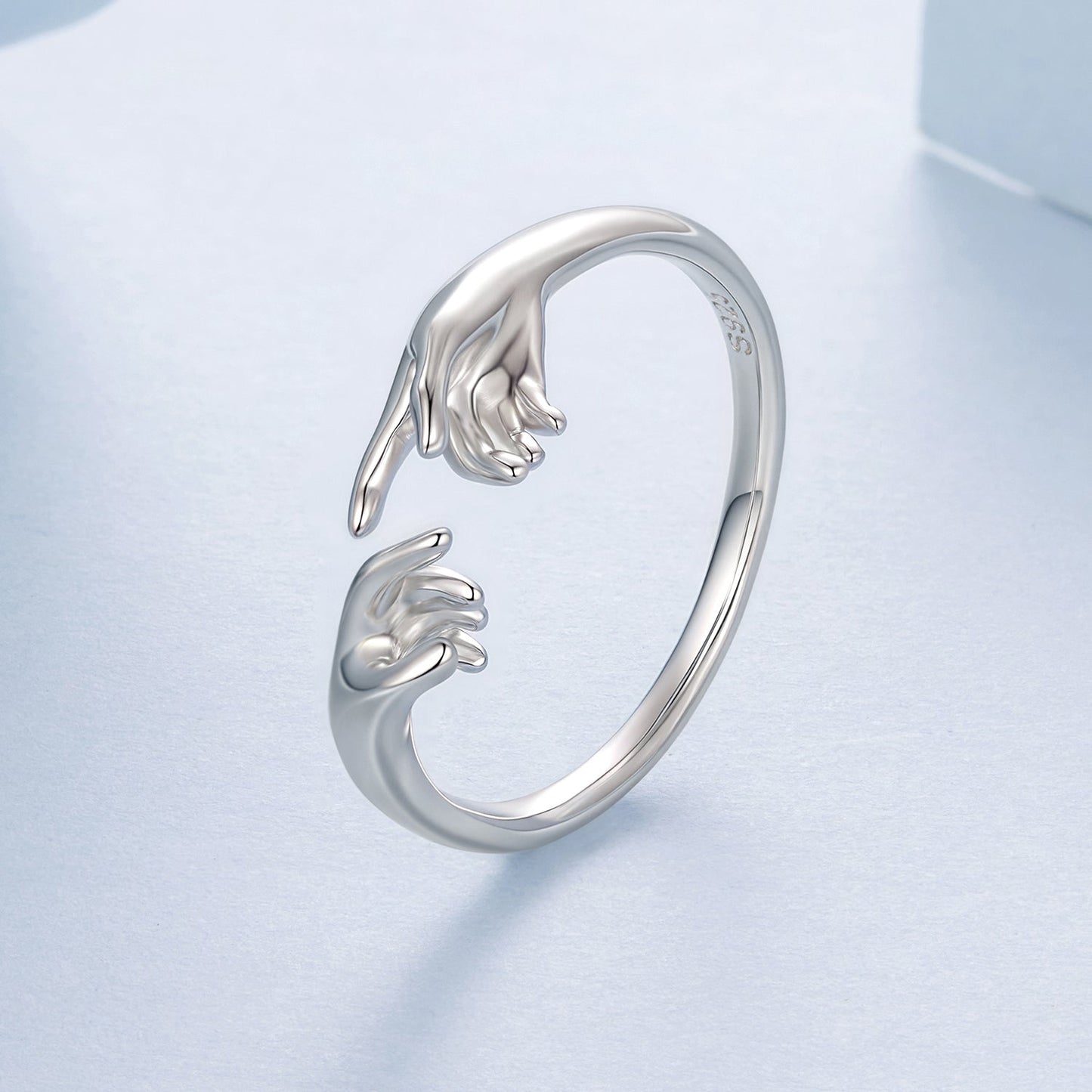 925 Sterling Silver Plated White Gold Ring for Women