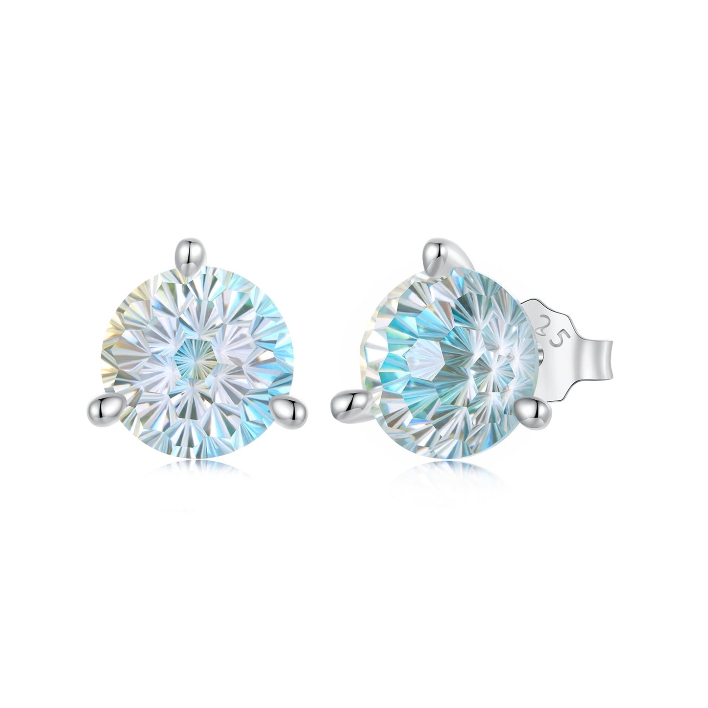 925 Sterling Silver Oxidized CZ Earrings