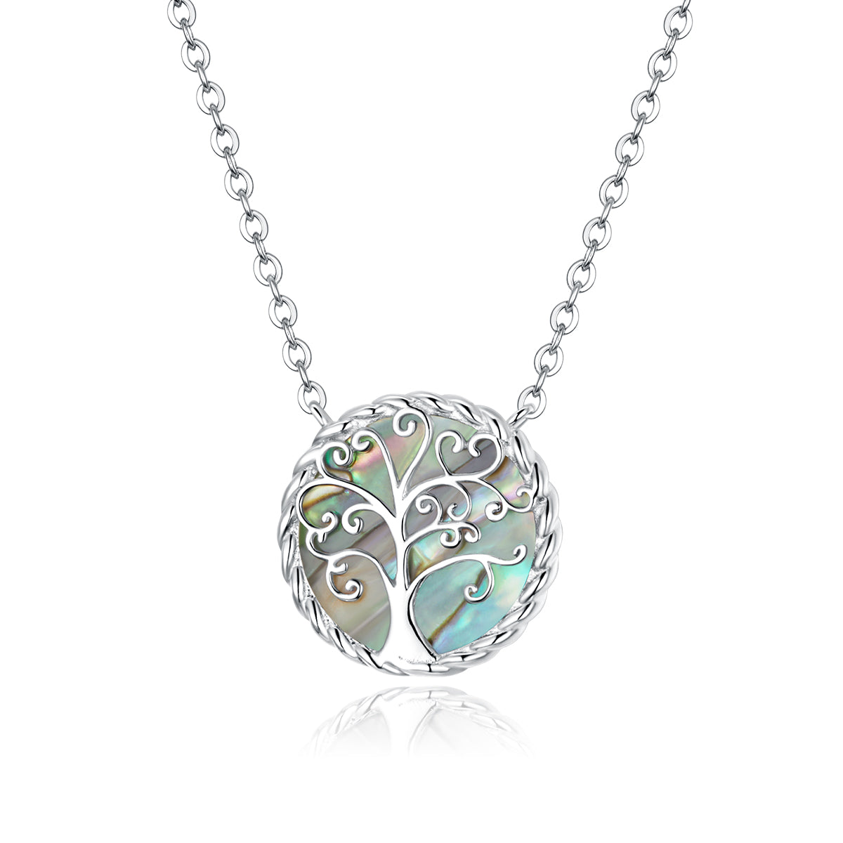 925 Sterling Silver Adjustable Mica Necklace for Women