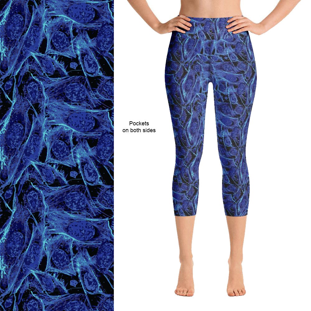 Electric Blue Capri Leggings